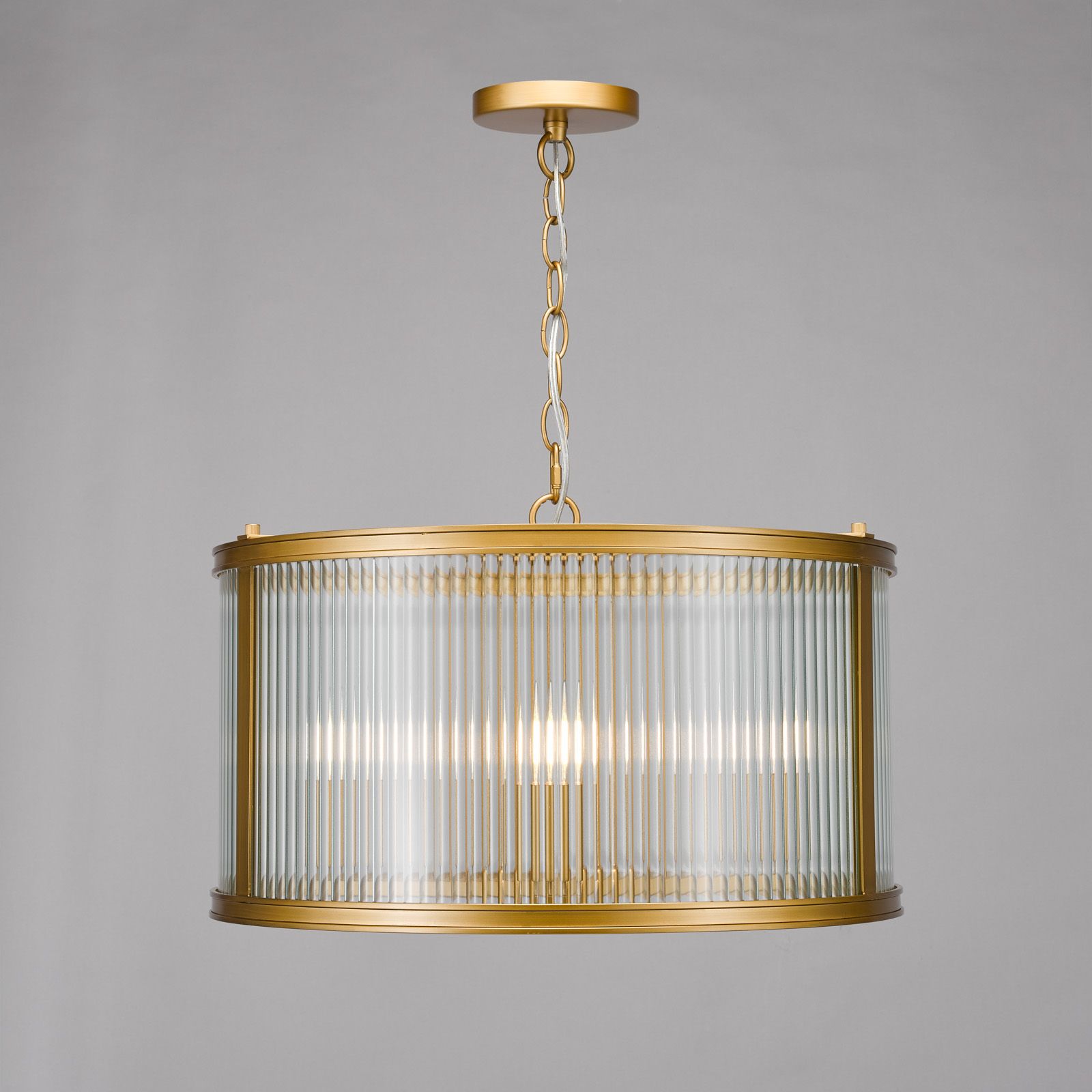 Bianka 3-Light Pendant Lighting Fixture in Bronze & Matte Black with Ribbed Glass Shades, E14 Base - Perfect for Kitchen Island, Dining Room, or Entryway Lighting