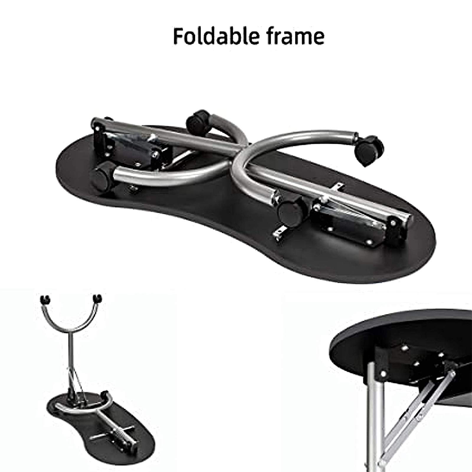35.4 Inch Portable Foldable Manicure Table with Large Drawer, Adjustable Wheels & Wrist Pad - Professional Nail Salon Workstation for Home & Spa Use | Perfect for Manicurists, Nail Technicians & Mobile Nail Services