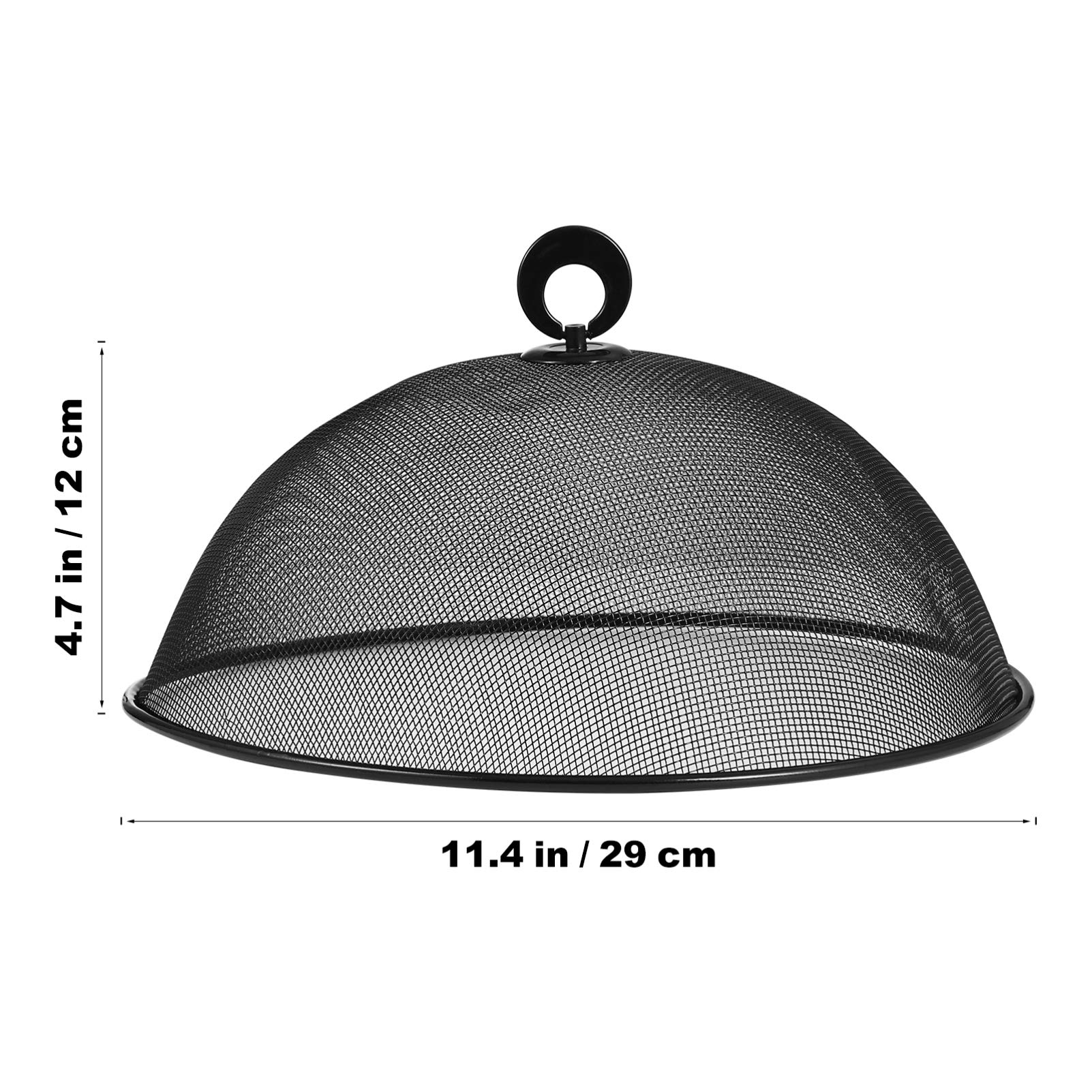 Stainless Steel Mesh Food Cover - 11.8 Inch Reusable Fine Mesh Food Tent for Outdoor Dining, Picnics & BBQs - Keeps Bugs Away While Allowing Airflow