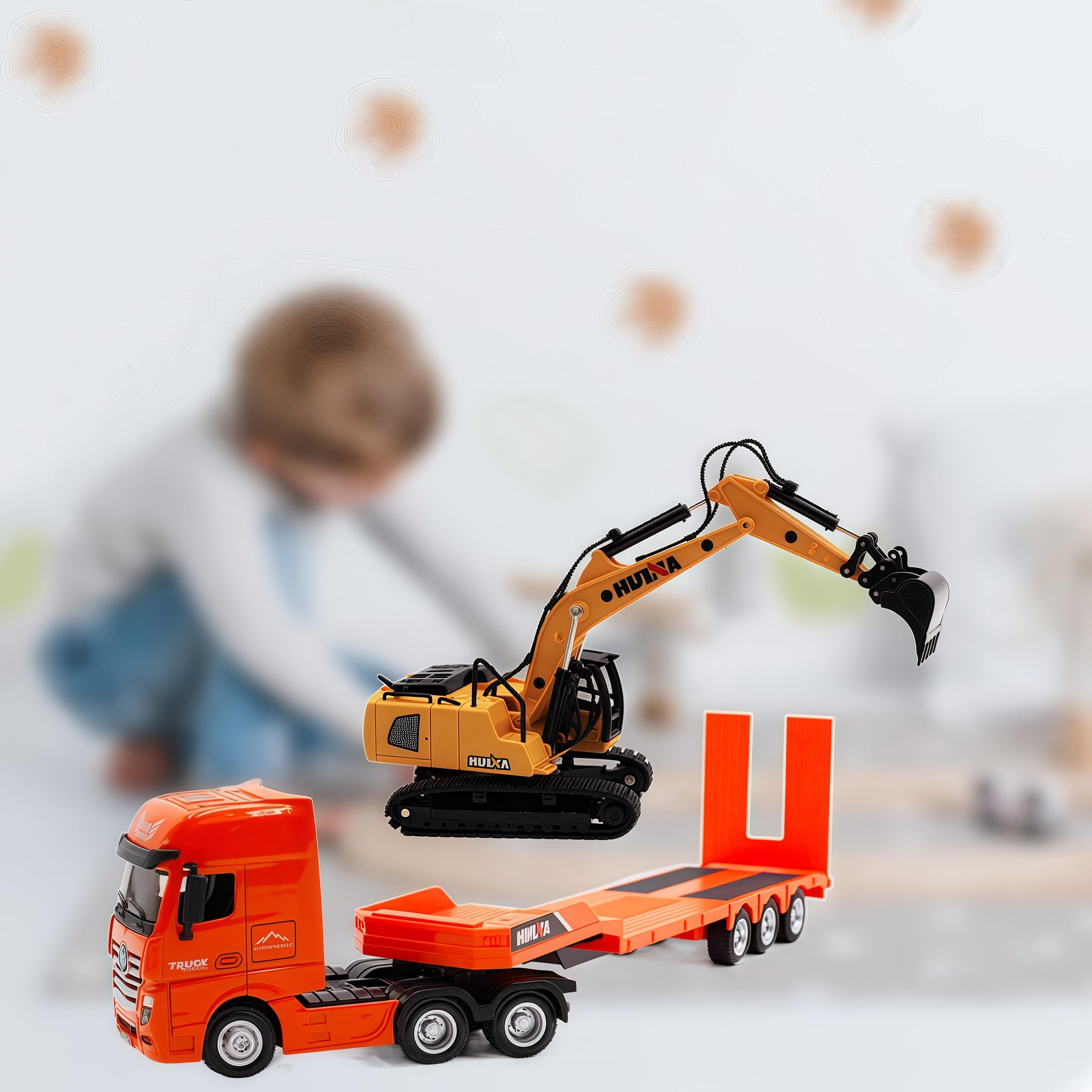 Gemini & Genius 1:50 Scale Heavy Duty Alloy Construction Vehicle Toy Set - 13