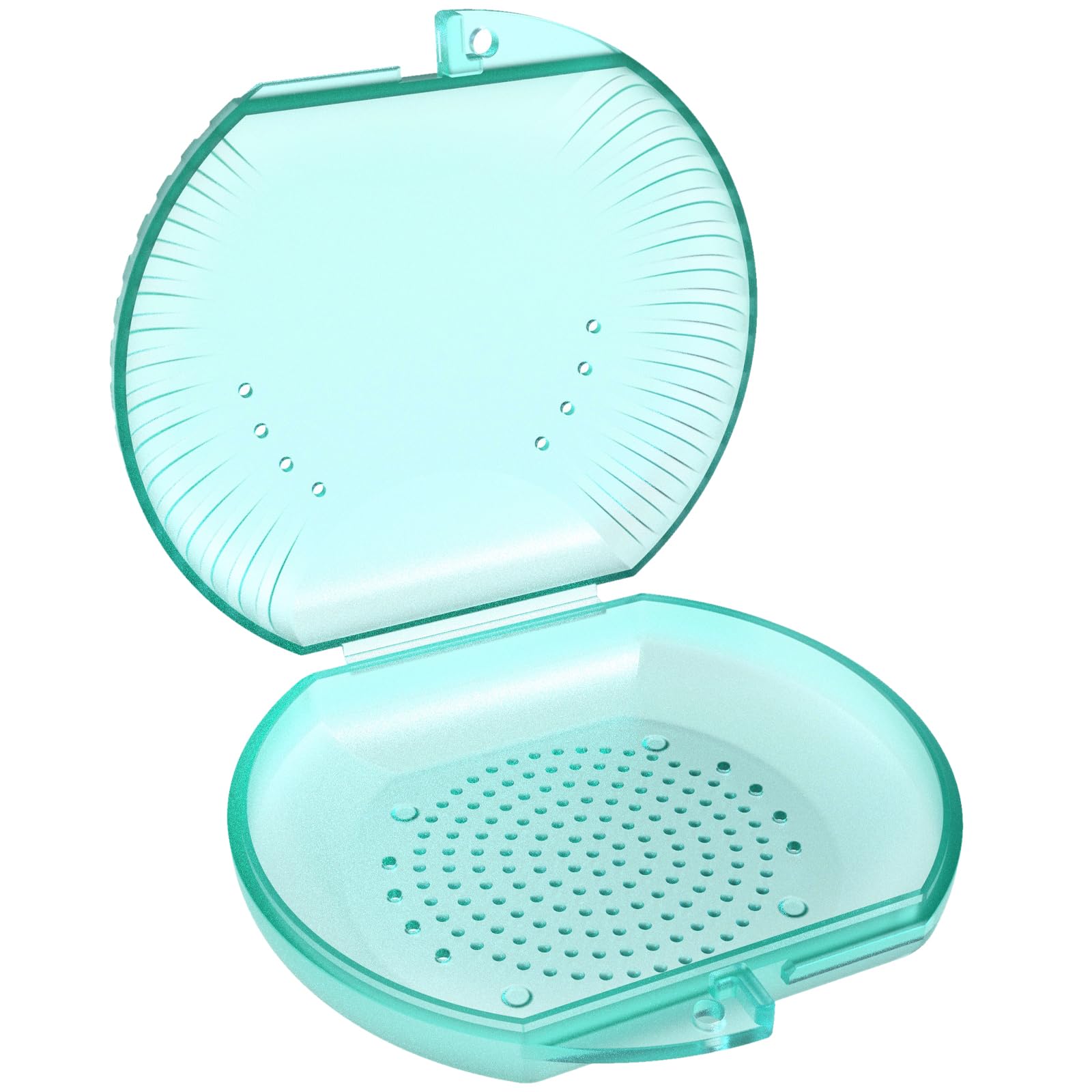 ARGOMAX Orthodontic Retainer Case - Durable Braces & Aligner Storage Box (1-Piece, Cyan) | Perfect for Travel, School & Daily Dental Care