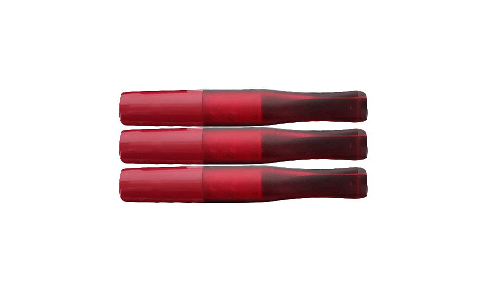 3-Pack Red Denicotea Cigarette Holders - Elegant Smoke Filter Tips for Parties, Weddings & Vintage Style Smoking Accessories