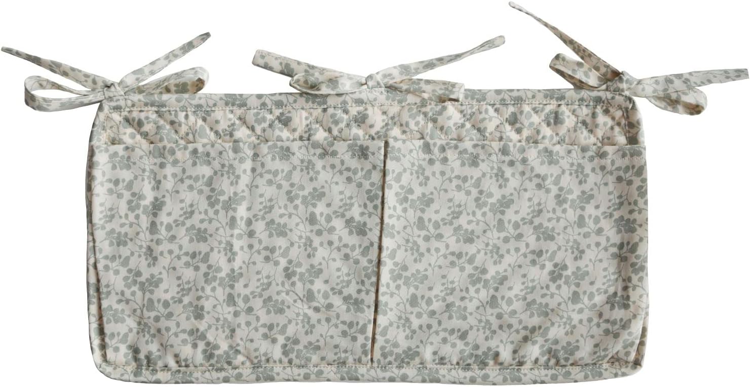 Mushie Crib Pocket Organizer - Baby Nursery Storage Solution for Diapers, Wipes & Essentials | Perfect for Nursery, Daycare & Travel