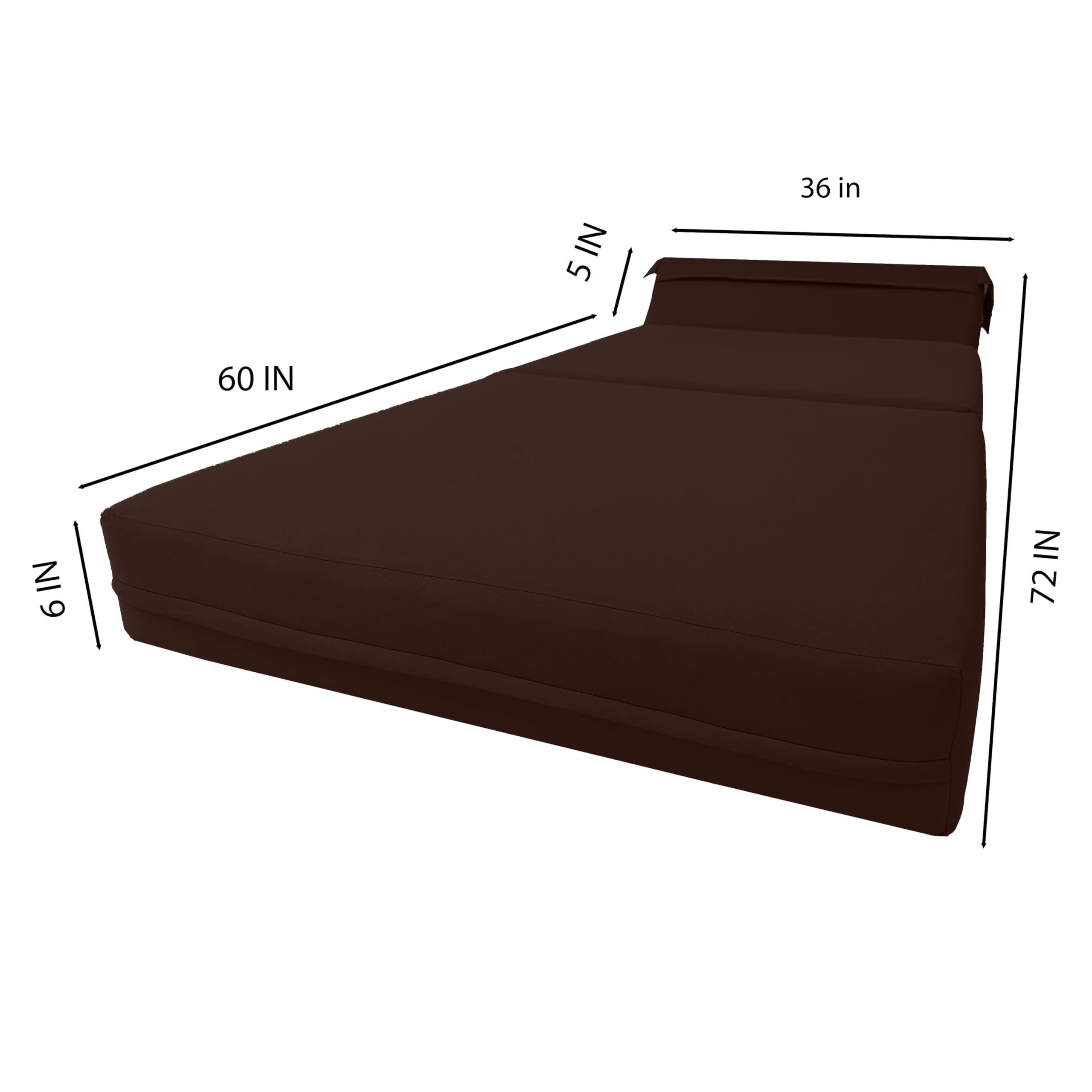 D&D Futon Sleeper Chair - Convertible Folding Bed & Sofa with High Density Foam Mattress (70