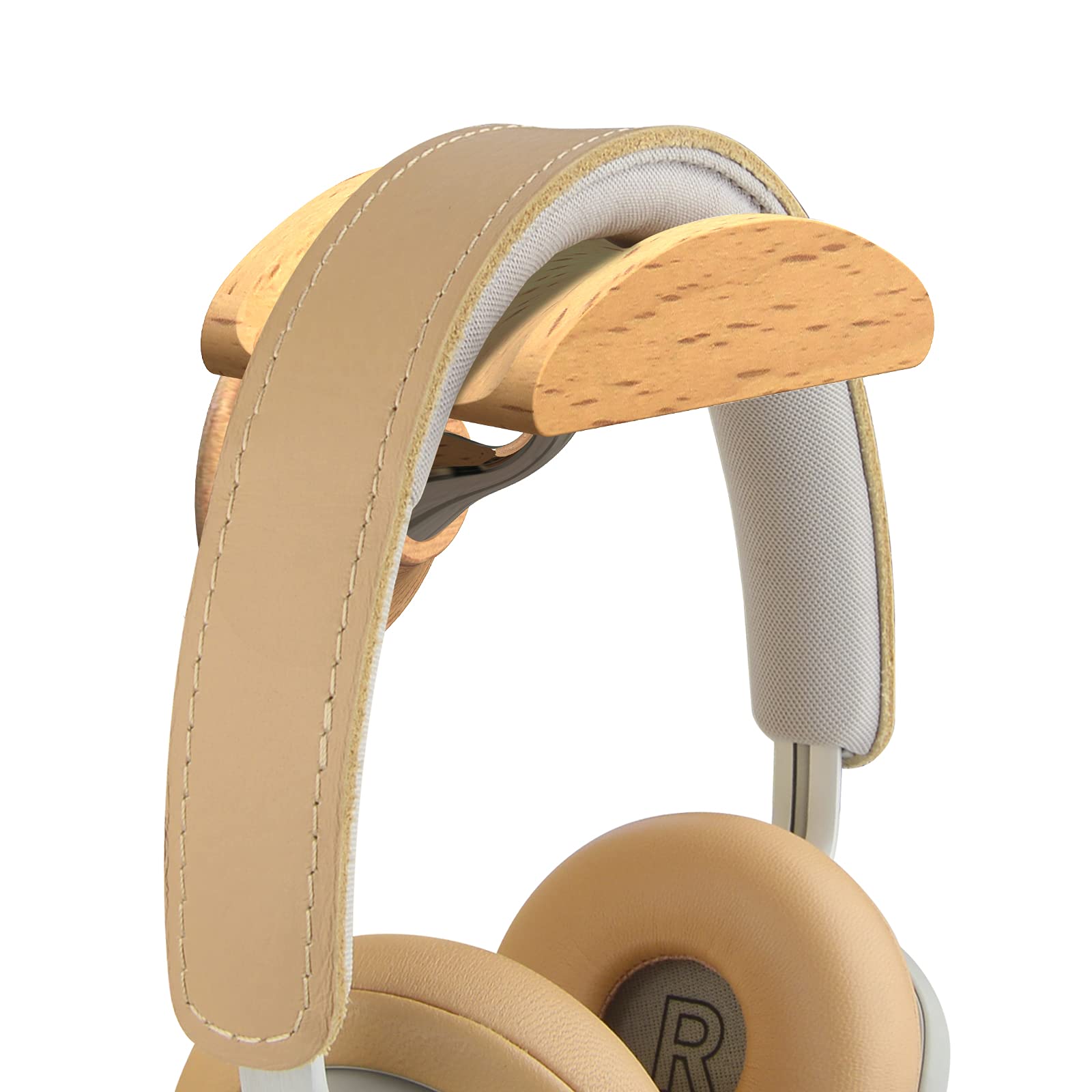 Geekria Wooden Headphone Wall Mount Holder - Universal Over-Ear Headset Hanger for Apple AirPods Max, Sony WH-1000XM5/XM4, Bose QC45/QC35 - Space Saving Headphone Organizer for Home Office, Gaming Setup & Studio Decor