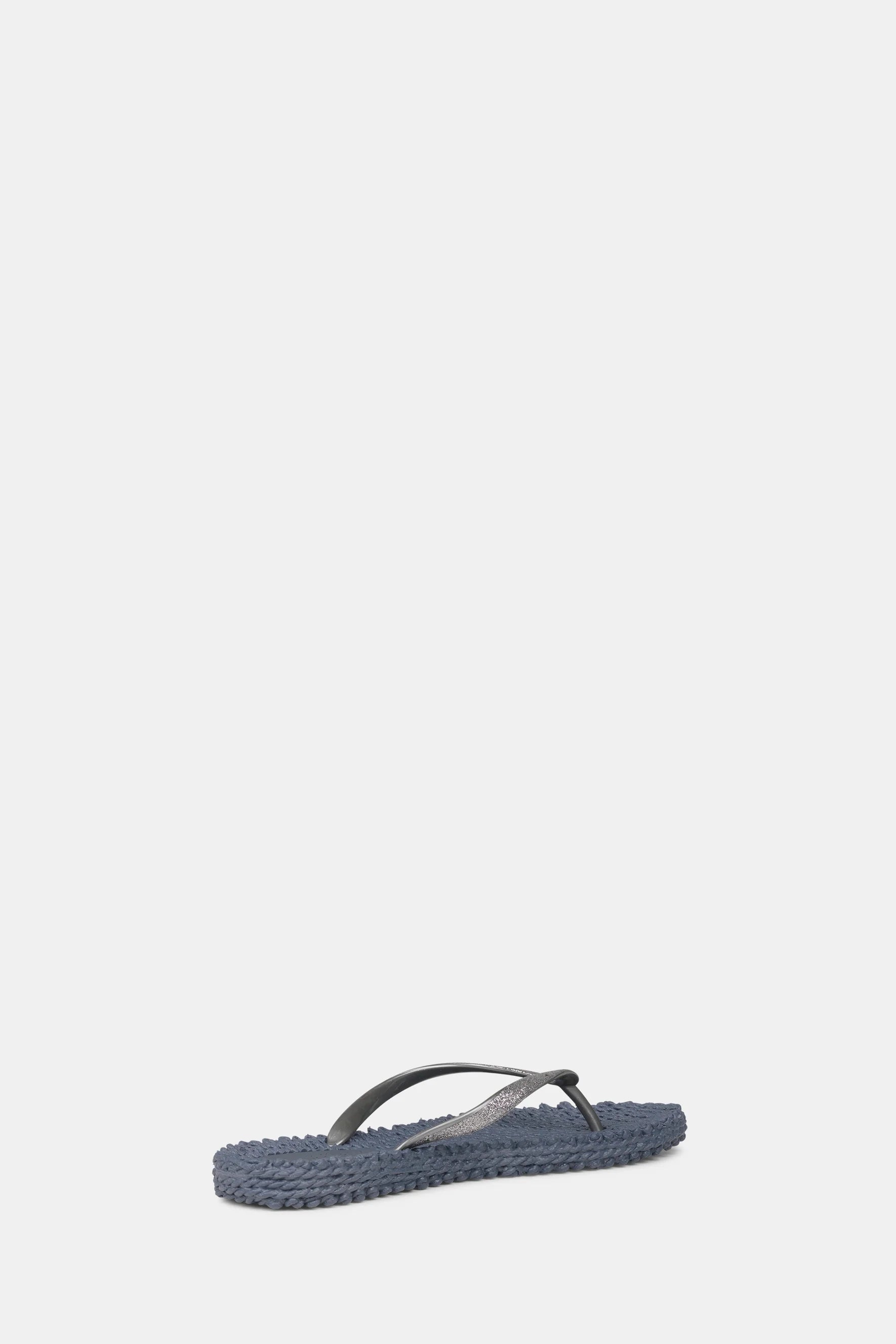 Sparkly Grey Flip Flops for Women - Comfortable Glitter Sandals for Beach, Pool & Summer Vacations