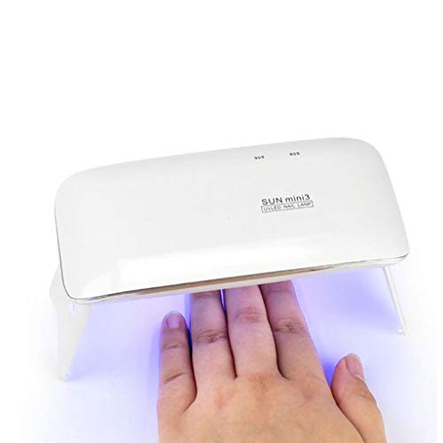 6W LED UV Nail Lamp - Mini Portable Nail Dryer for Gel Polish Curing with 2 Timer Settings | Perfect for Home Manicure & Pedicure