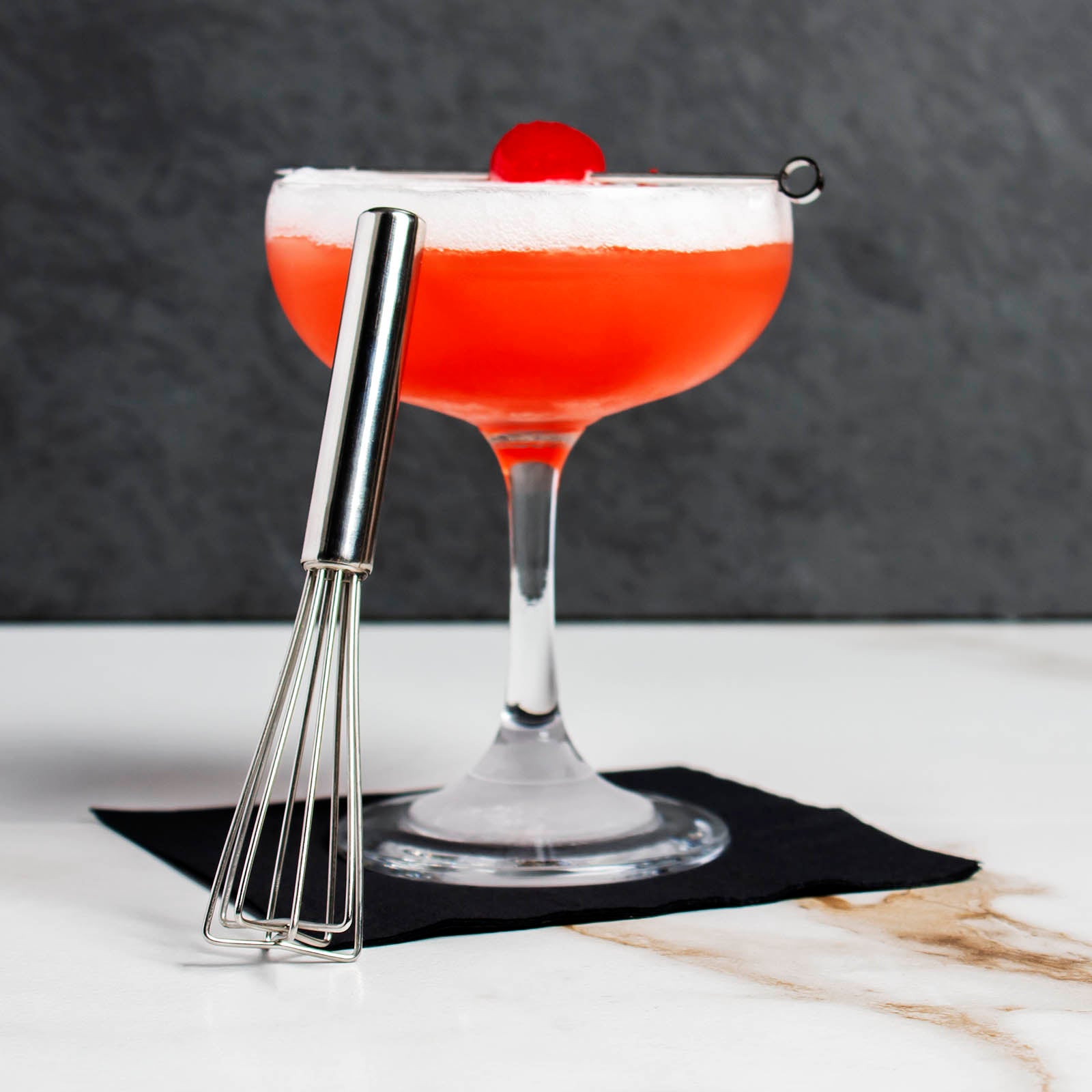 BarConic® Flat Shaped Mini Bar Whisk - 5 Inch Small Cocktail Mixing Tool for Espresso, Coffee, Matcha, Hot Chocolate & Baking - Perfect for Home Bar, Coffee Shop & Professional Bartenders