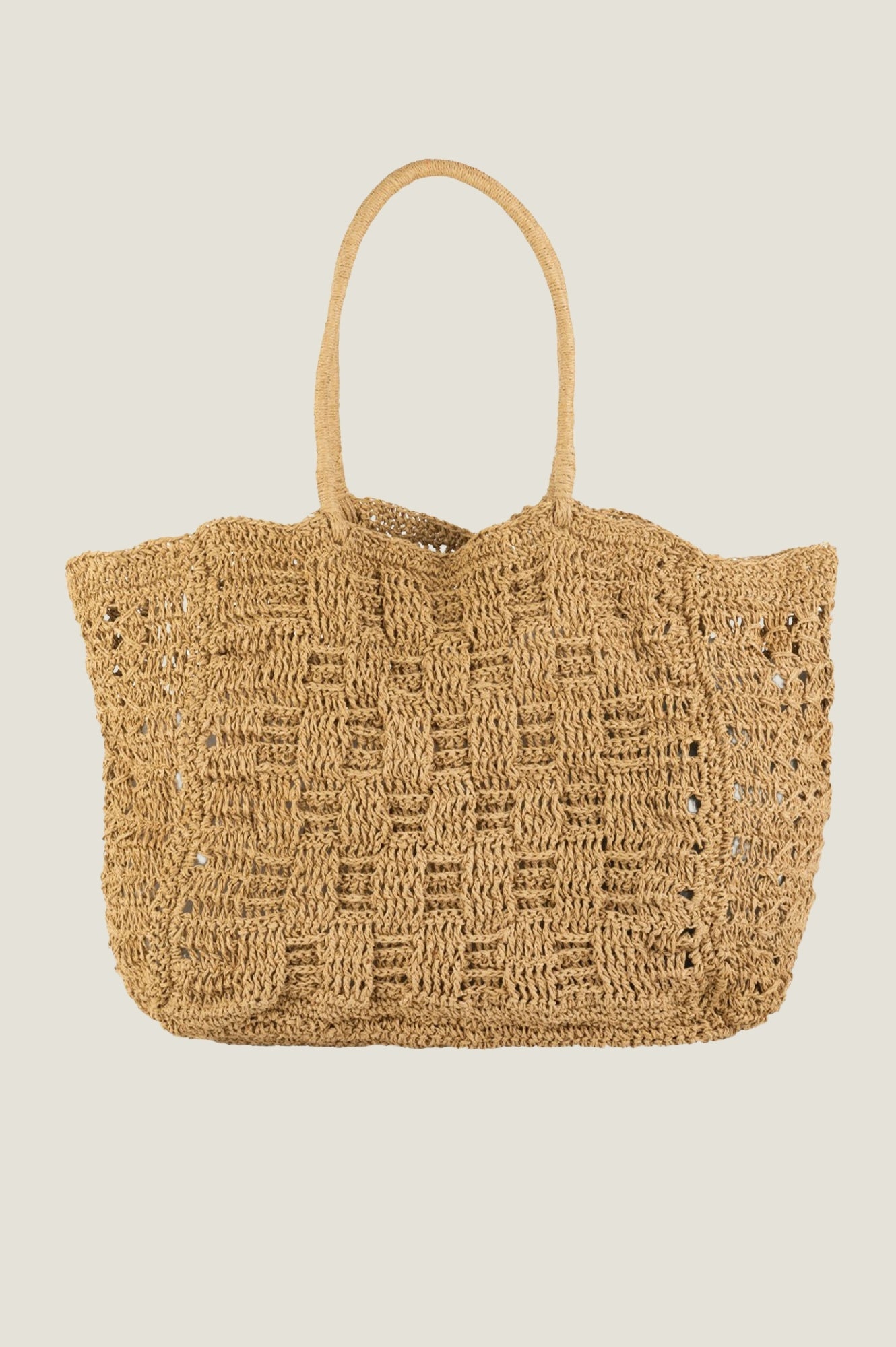 Stylish Brown Raffia Tote Bag for Women - Eco-Friendly Beach Bag, Summer Shopping & Grocery Tote - Perfect for Vacation, Picnics & Farmers Market