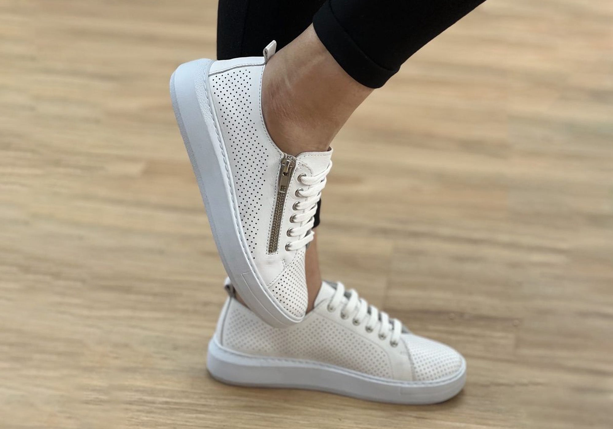 Orizonte Aldina Women's Comfortable Leather Casual Shoes - European Style for Walking, Travel & Everyday Wear
