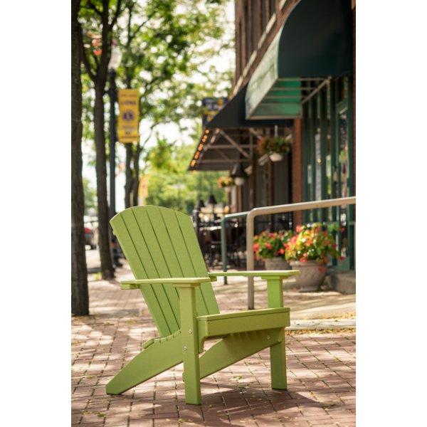 Premium Lakeside Adirondack Chair - Comfortable Outdoor Patio Furniture for Relaxing by the Water - Perfect for Backyards, Gardens, and Beachfronts