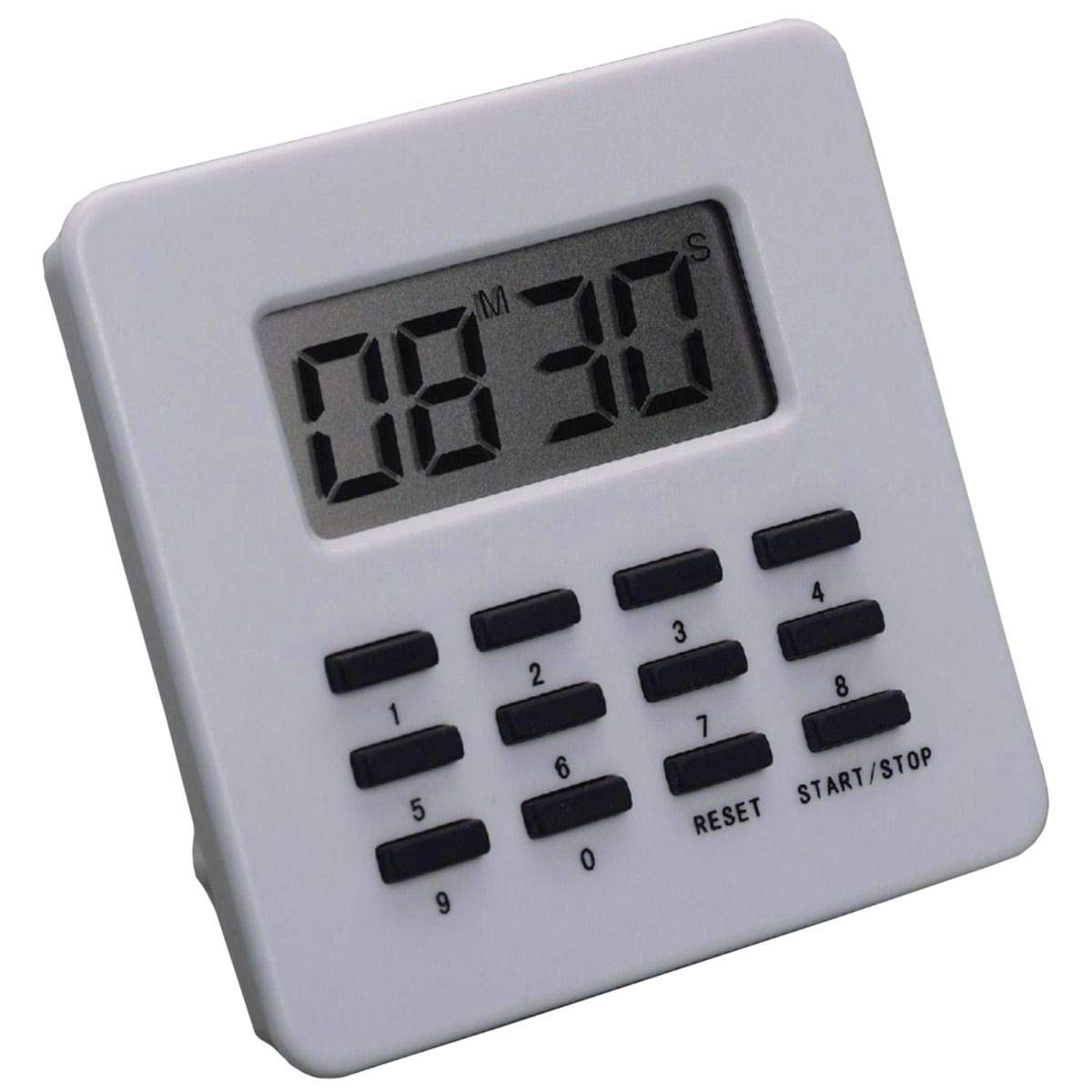 Jamar 63690 Digital Timer and Stopwatch - Long-Ring Countdown Alarm with 30-Second Duration, Multiple Mounting Options for Kitchen, Gym, Classroom and Office Use