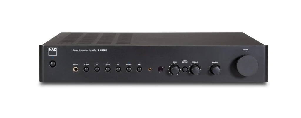 NAD C316BEE V2 Integrated Stereo Amplifier - Hi-Fi Audio System for Home Theater & Music Listening