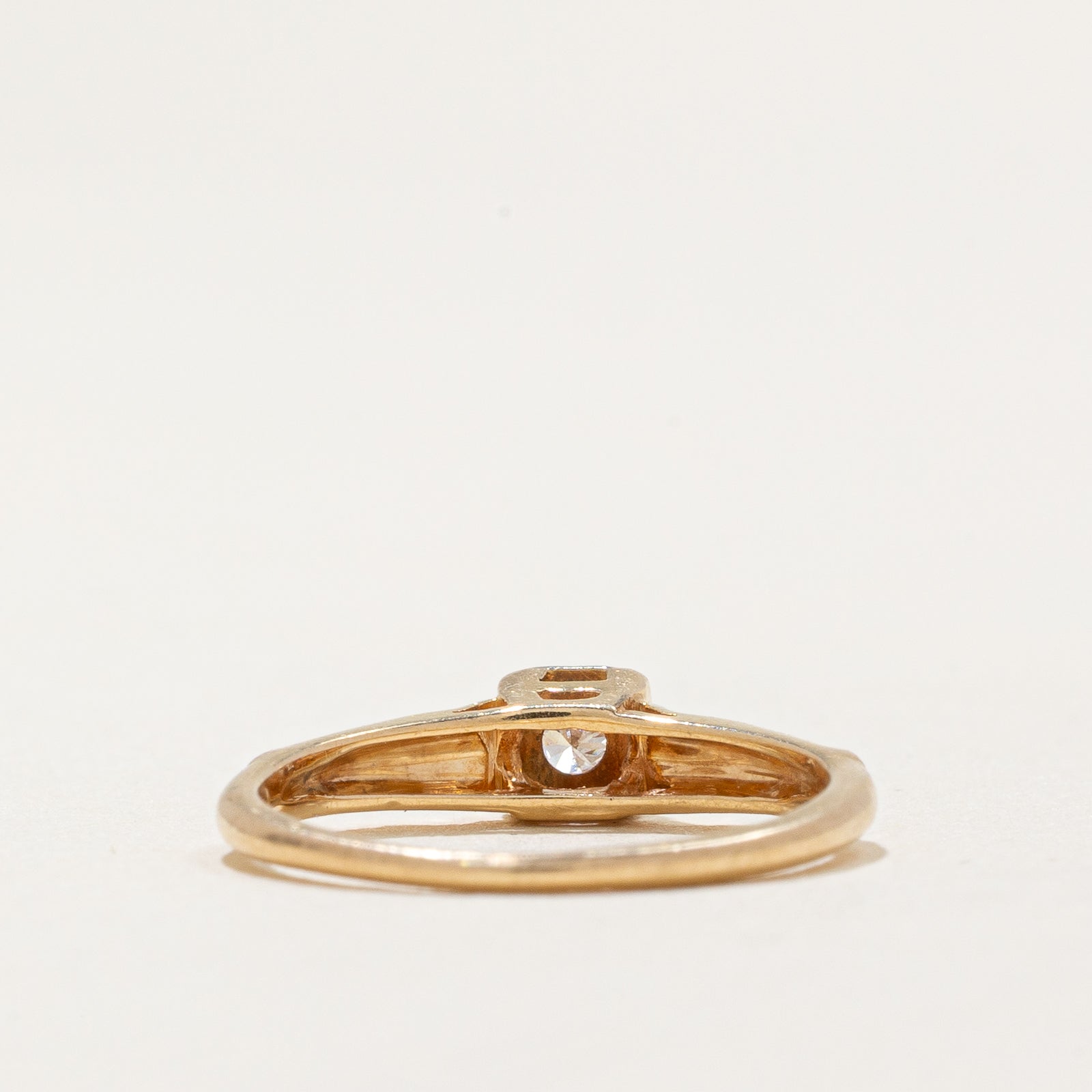 0.04ct Single Stone Diamond Ring - Size 3.5 | Elegant Solitaire Engagement Ring for Women | Perfect for Proposals, Anniversaries & Special Occasions