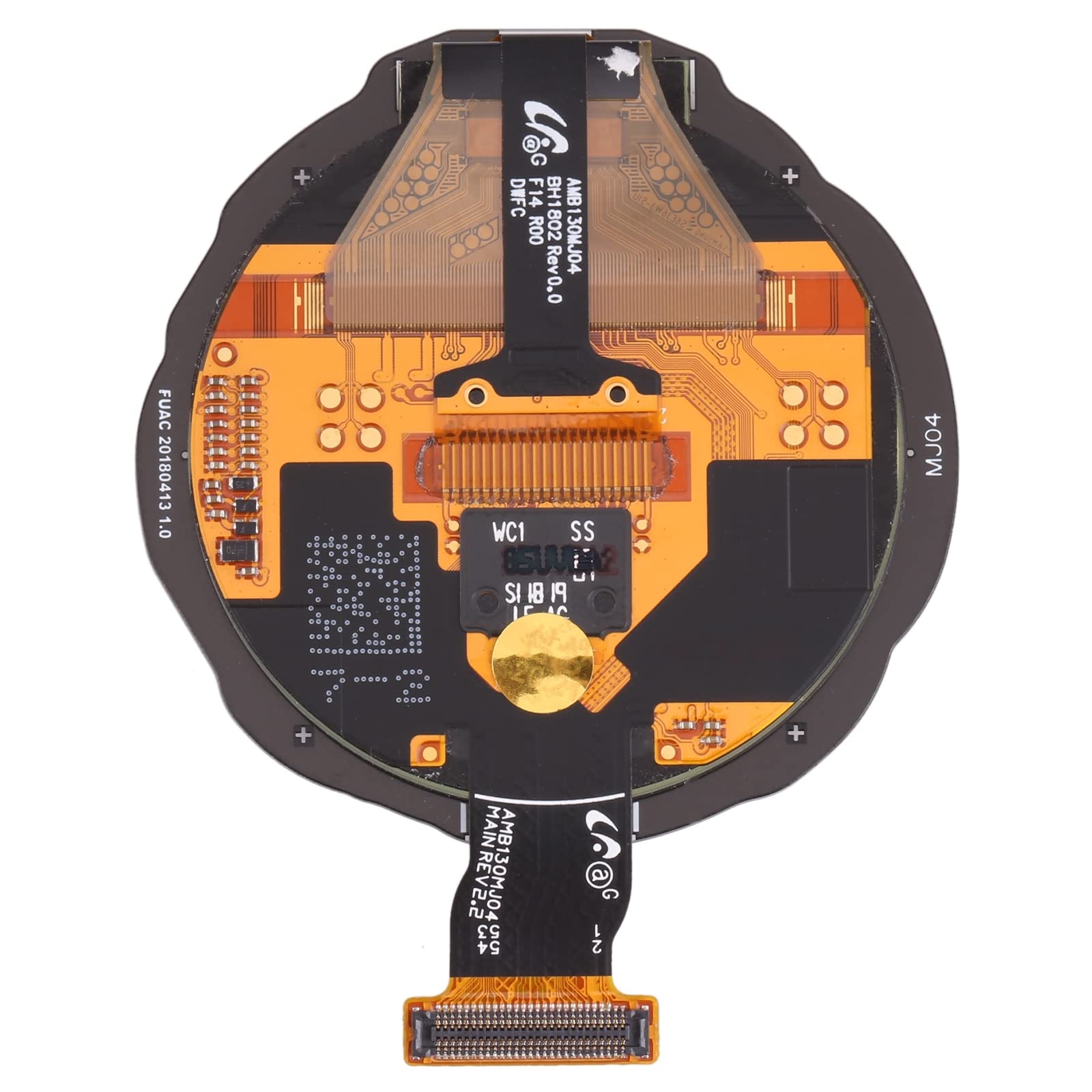 Original: HONGYAN Cell Phone LCD Screen and Digitizer Full Assembly for Samsung Galaxy Watch 46mm SM-R800 Repair   Optimized: Original HONGYAN LCD Touch Screen Digitizer Full Assembly Replacement for Samsung Galaxy Watch 46mm SM-R800 - Perfect for DIY Repair & Screen Replacement at Home or Office