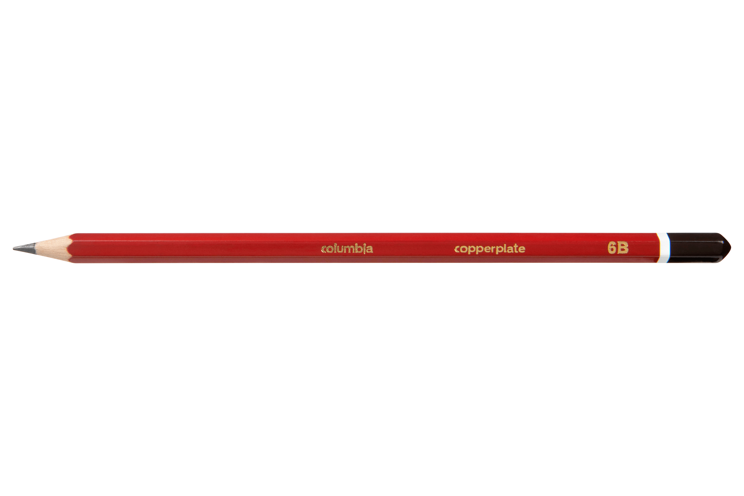 6B Columbia Copperplate Hexagonal Pencils - 20 Pack for Artists, Drafting & Sketching - Premium Graphite Drawing Pencils for Professionals & Students