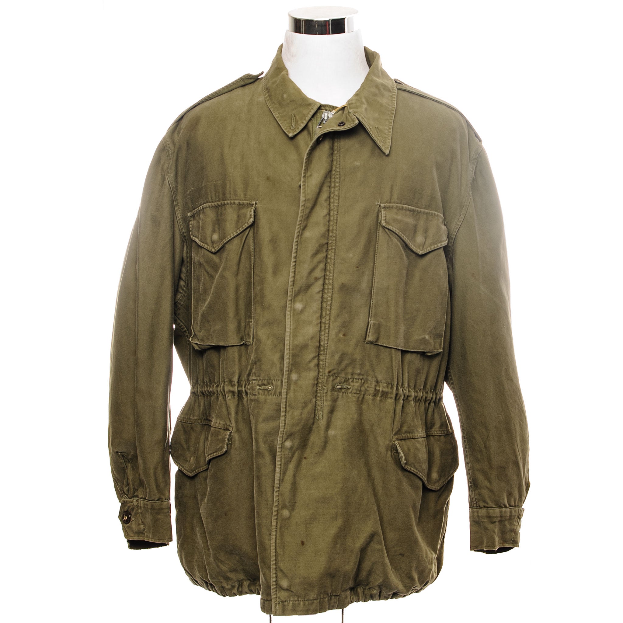 Vintage US Army M-1951 M51 Field Jacket - Korean War Era, Size XL, 1st Cavalry Division - Military Surplus Outerwear for Collectors & Reenactment