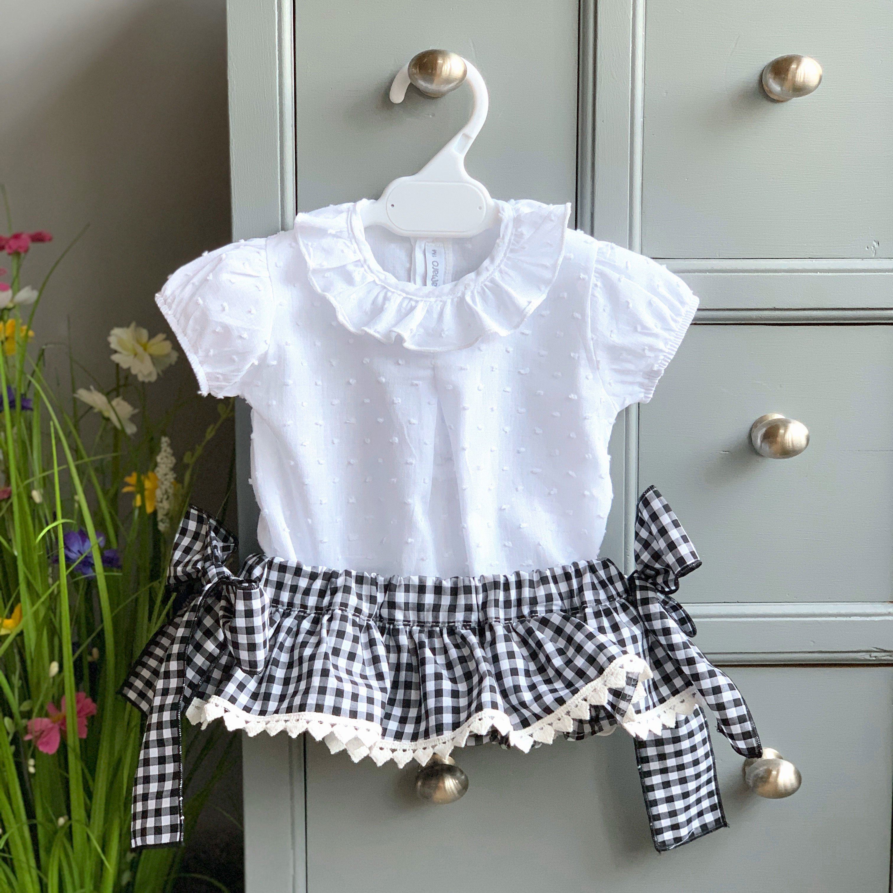 Black Gingham Bow Bloomers - Cute Lace Trim Baby Girls' Underwear | Perfect for Photoshoots, Special Occasions & Nursery Outfits
