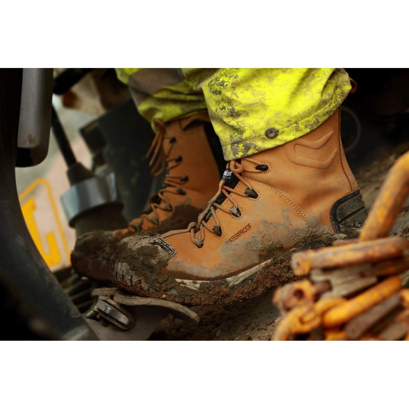 Amblers FS998 S3 Safety Boots - Steel Toe Work Boots for Men, Waterproof & Slip-Resistant, OSHA Compliant - Ideal for Construction, Warehouse & Industrial Work