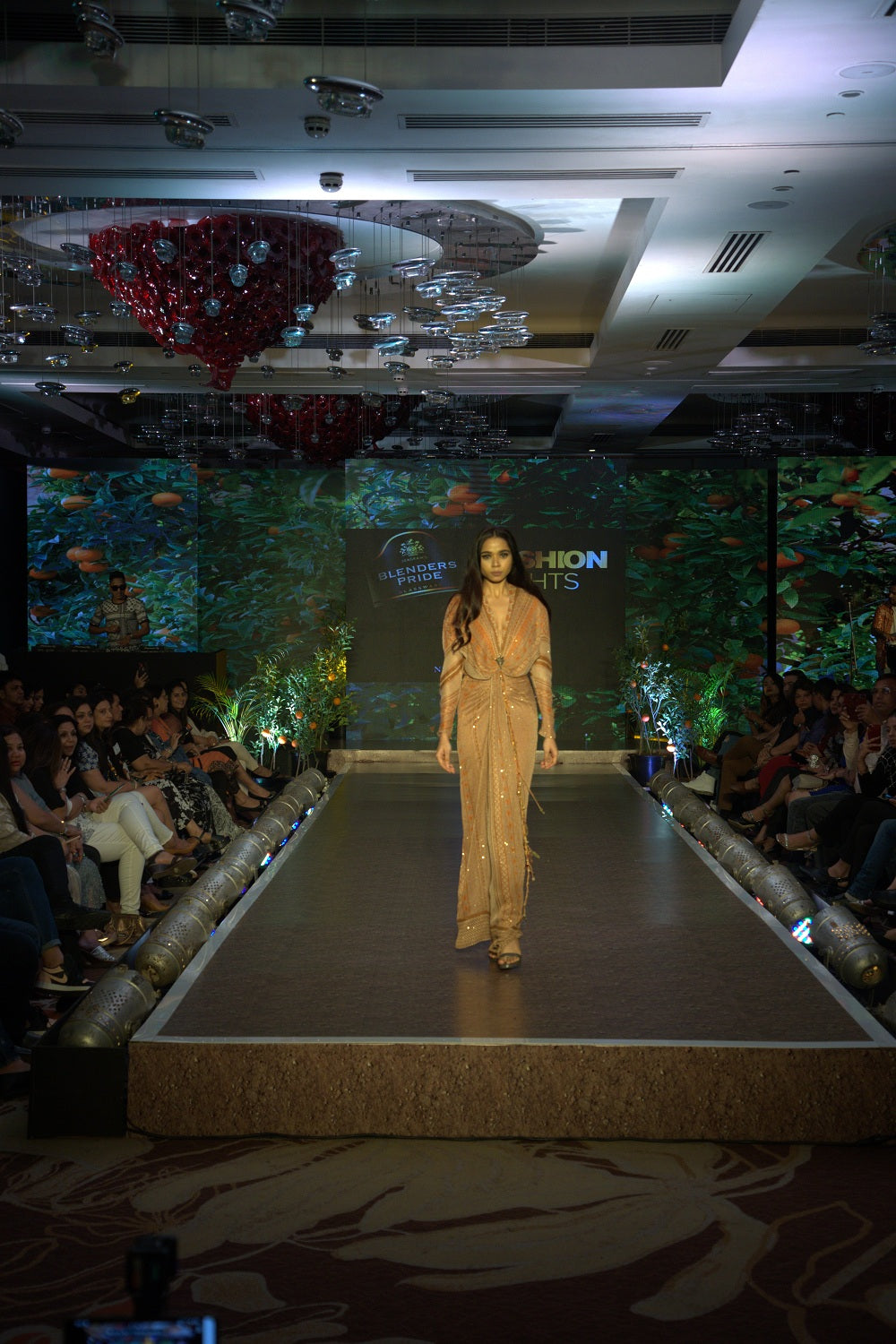Elegant Dark Beige Floral Print Draped Maxi Dress for Women - Perfect for Beach Vacations, Summer Parties & Date Nights