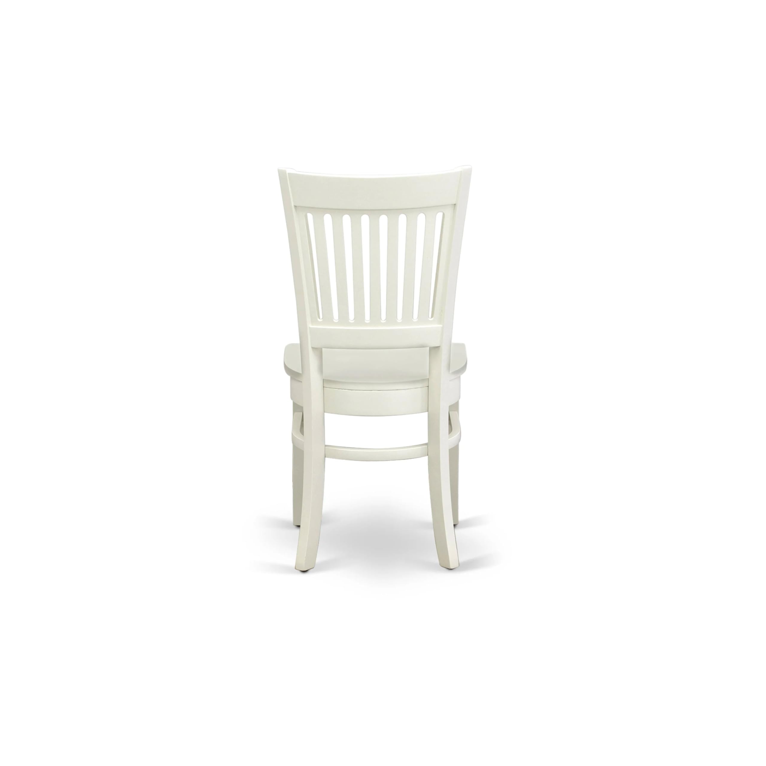 East West Furniture AMVA3-LWH-W 3-Piece Round Kitchen Table Set with Pedestal Base & 2 Dining Chairs, 36x36 Inch, Linen White - Perfect for Small Spaces, Apartments, Breakfast Nooks & Cozy Dining Areas