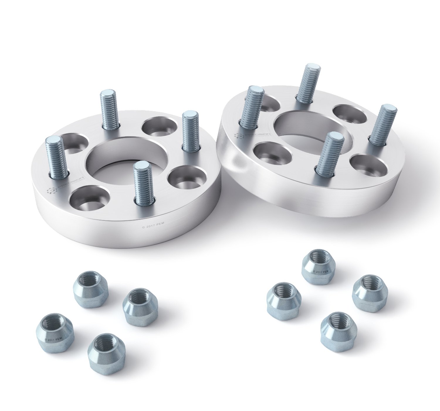 RockTrix 1 Inch Wheel Spacers for Yamaha Golf Carts - 4x4 Bolt Pattern, 68.5mm Bore, 12x1.25 Studs with Cone Seat Nuts (Set of 2) - Widens Track by 2 Inches - Perfect for Off-Roading, Trail Riding & Enhanced Stability