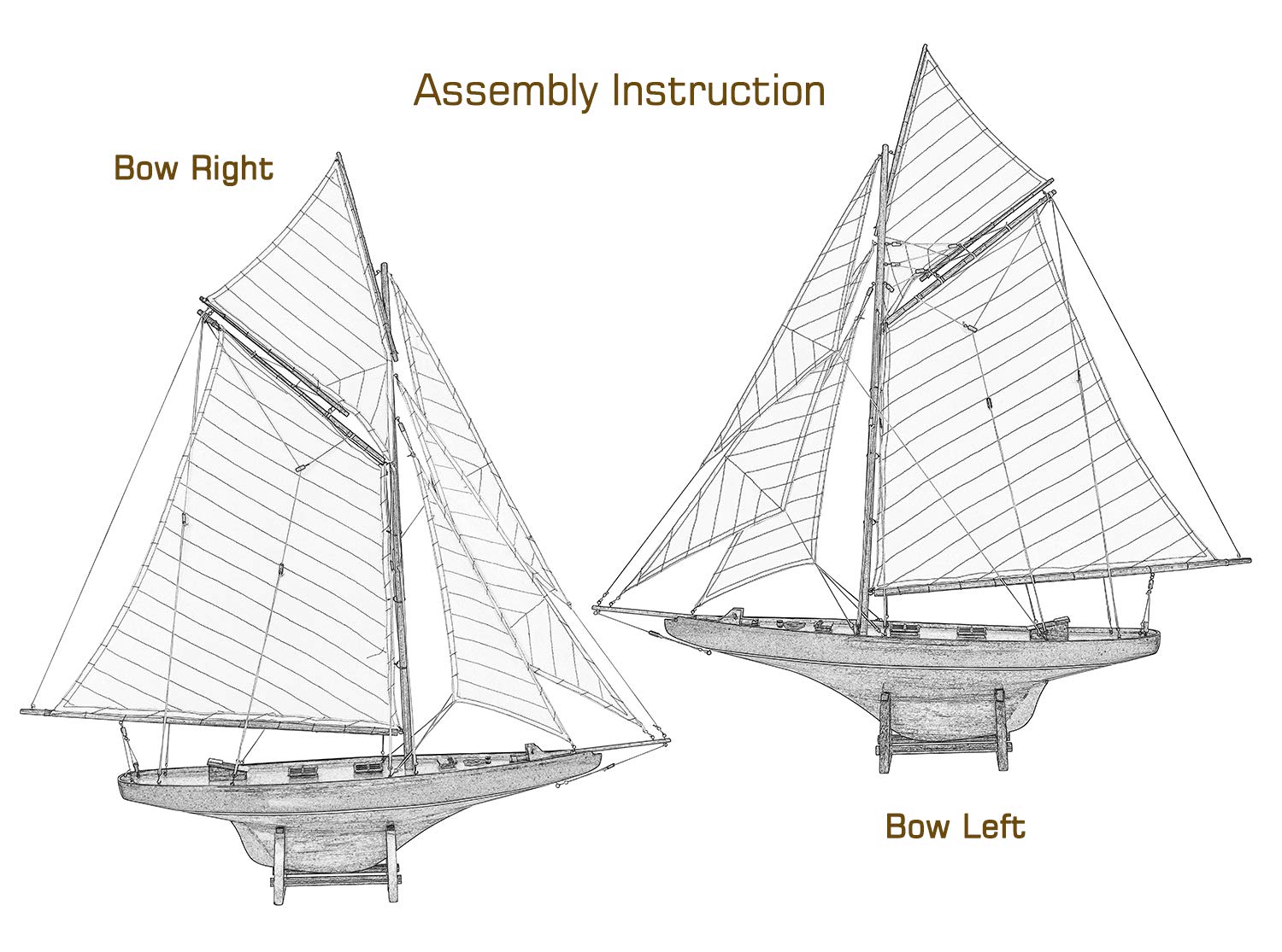 SAILINGSTORY Wooden Sailboat Model - Handcrafted Columbia 1901 America's Cup Replica - Large Decorative Ship for Home Office Nautical Decor | Perfect Gift for Sailors & Collectors