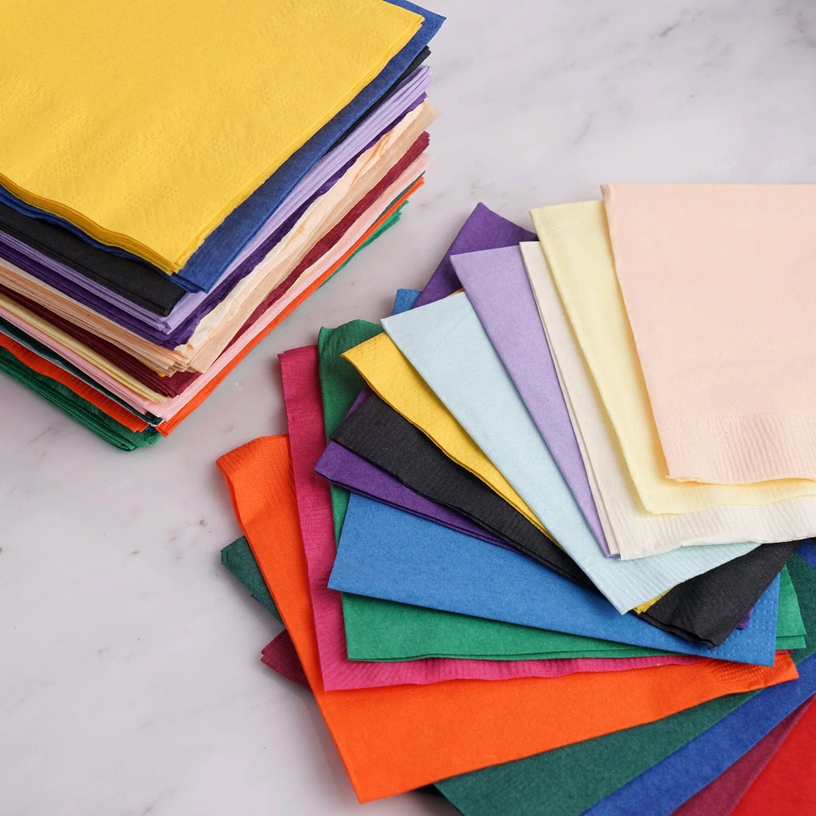 50 Soft 2-Ply Disposable Paper Napkins for Dinner, Cocktail Parties & Events - Premium Quality Tableware for Home, Restaurants & Catering