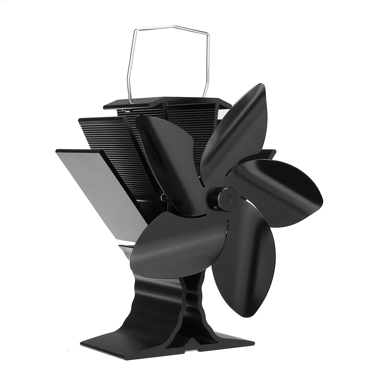 MYAMIA 5-Blade Wood Stove Fan - Heat Powered, Silent Operation, Energy Saving Eco Fan for Fireplace & Wood Heater - Perfect for Home Heating, Cabin, RV & Outdoor Use