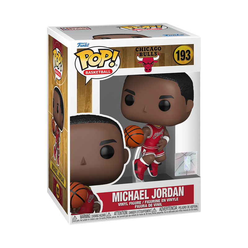 Michael Jordan Rookie Season Funko Pop Vinyl Figure #193 - NBA Basketball Collectible with Protector Case - Perfect for Display, Gifts, and Sports Memorabilia Collections