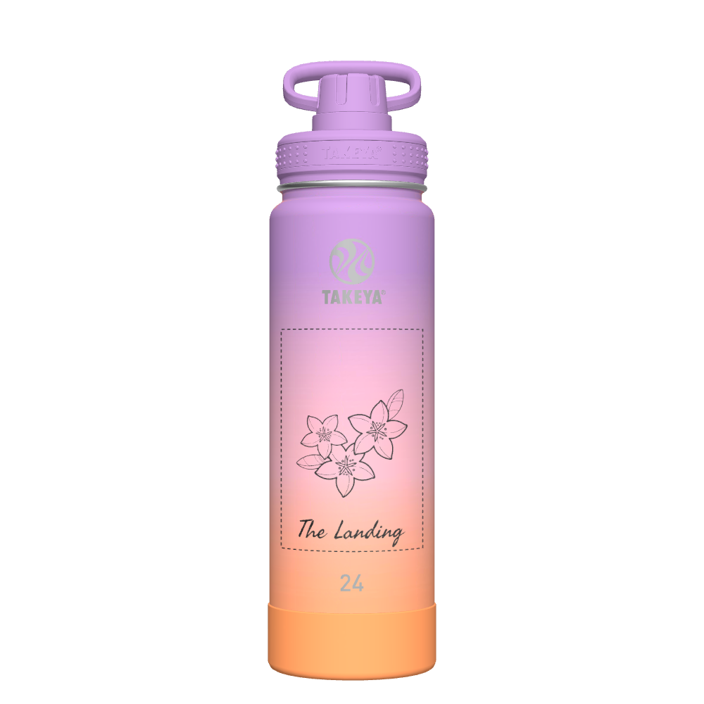 Customized Active Ombre Water Bottle with Spout Lid - Leakproof & BPA Free - Perfect for Gym, Hiking & Outdoor Activities