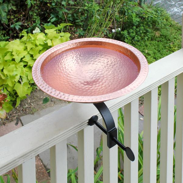 Handmade Hammered Solid Copper Birdbath Bowl - Outdoor Garden Decor for Birds - Perfect for Backyard, Patio, and Wildlife Habitat