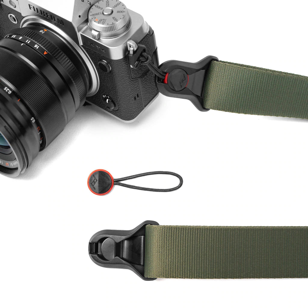 Peak Design Slide Lite Camera Strap - Comfortable Adjustable Shoulder Strap for DSLR & Mirrorless Cameras (Sage Green) - Perfect for Travel, Hiking & Outdoor Photography
