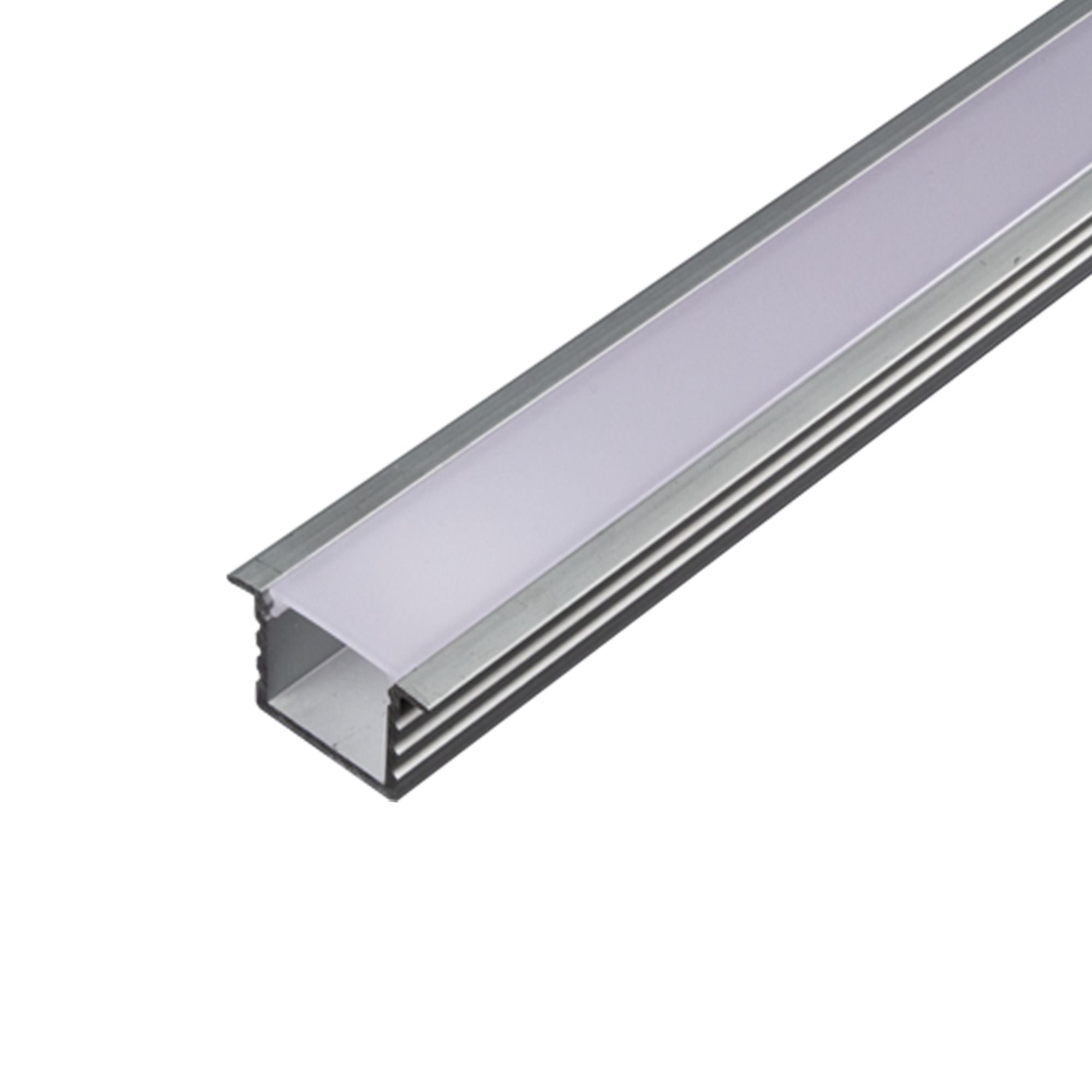 4ft Mini Deep Aluminum Mounting Channel with Flange - Heavy Duty Track for LED Strip Lights, Signage & Display Cases - Perfect for Home, Office & Retail Store Lighting Installations