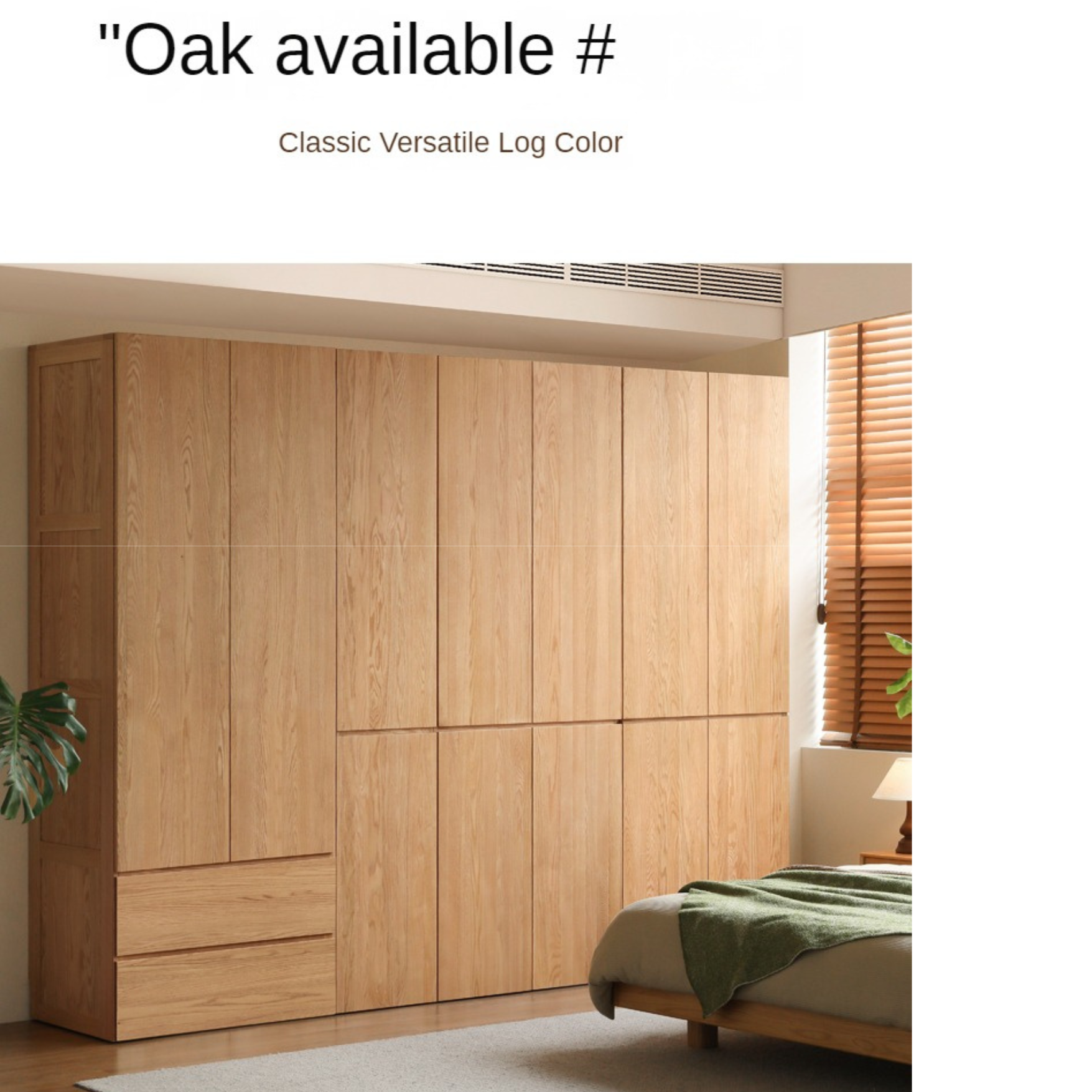 Pine Solid Wood Sectional Large Wardrobe - Cream Style Modern Closet for Bedroom & Living Room Storage Organization
