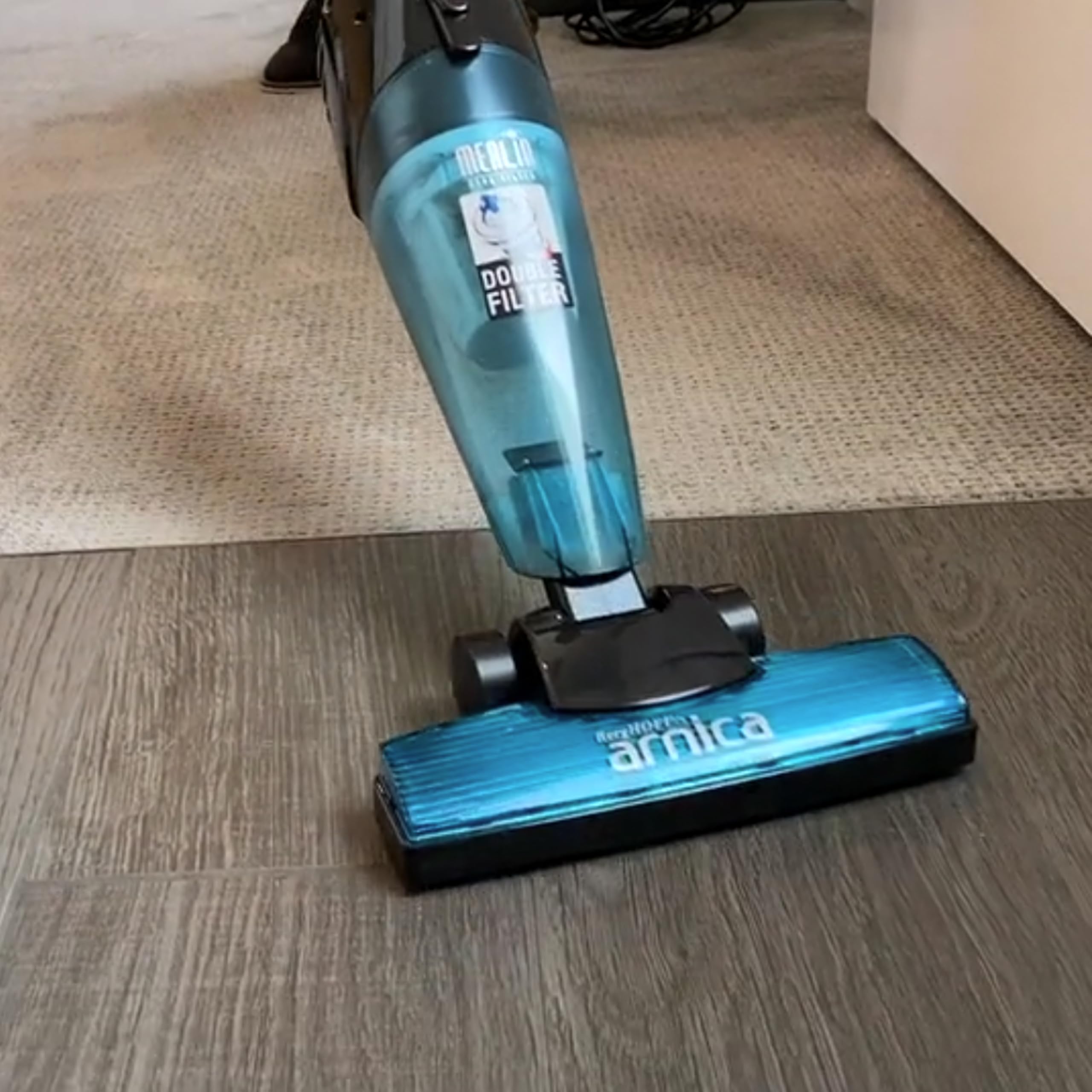 Berghoff Merlin All-in-One Corded Vacuum Cleaner with Tools - Powerful Suction for Home Cleaning, Blue | Ideal for Carpets, Hard Floors & Pet Hair Removal