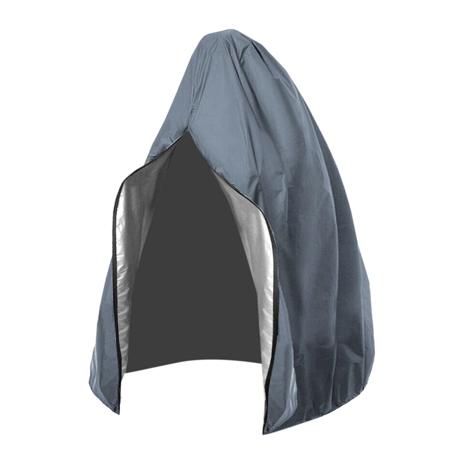 Waterproof Outdoor Hanging Egg Chair Cover - 230x200x1cm Gray Wicker Swing Seat Protector for Porch, Patio & Garden | All-Weather Rain Protection for Egg-Shaped Chairs