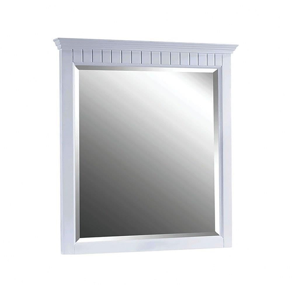 Elk Home M-DANUBE-36WT 33-Inch Modern Wall Mirror - Bathroom Vanity Mirror, Bedroom Decor, Entryway Mirror for Home & Office