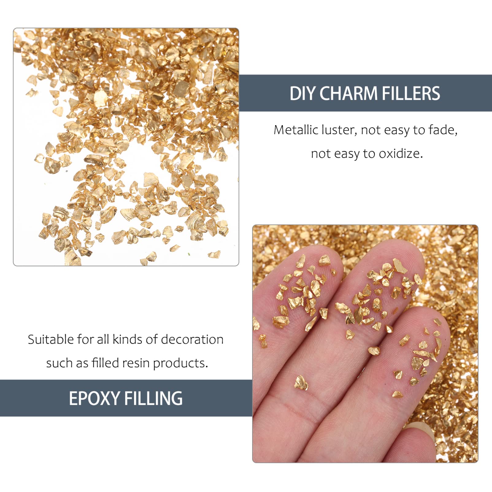 COHEALI 1 Glass Chip Nail Art Supplies - Crushed Irregular Shiny Glass Epoxy Fillers, Nail Stickers & Rhinestones for DIY Manicure - Perfect for Acrylic Nails, Gel Polish, and Professional Nail Art Designs