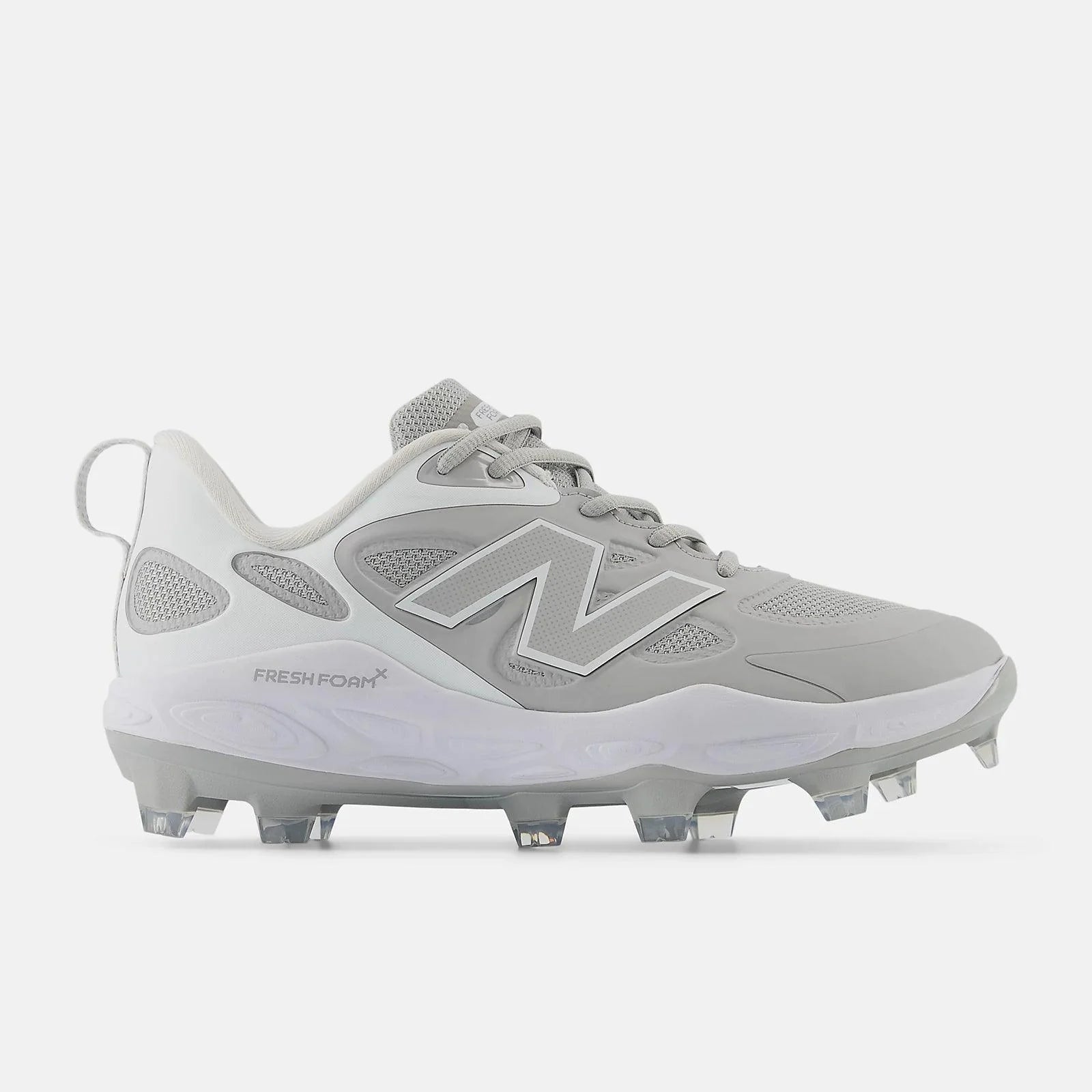 New Balance Women's Fresh Foam X Velo v4 Molded Softball Cleats - Grey SPVELOG4 | Lightweight Comfort for Fastpitch & Slowpitch Games | Perfect for Training & Competitive Play