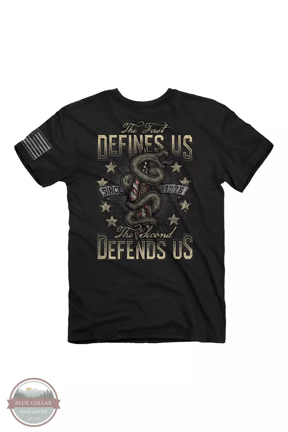 2174 Defends Us T-Shirt - Patriotic Graphic Tee for Men & Women | Comfortable Cotton Shirt for Casual Wear, Holidays & Political Events