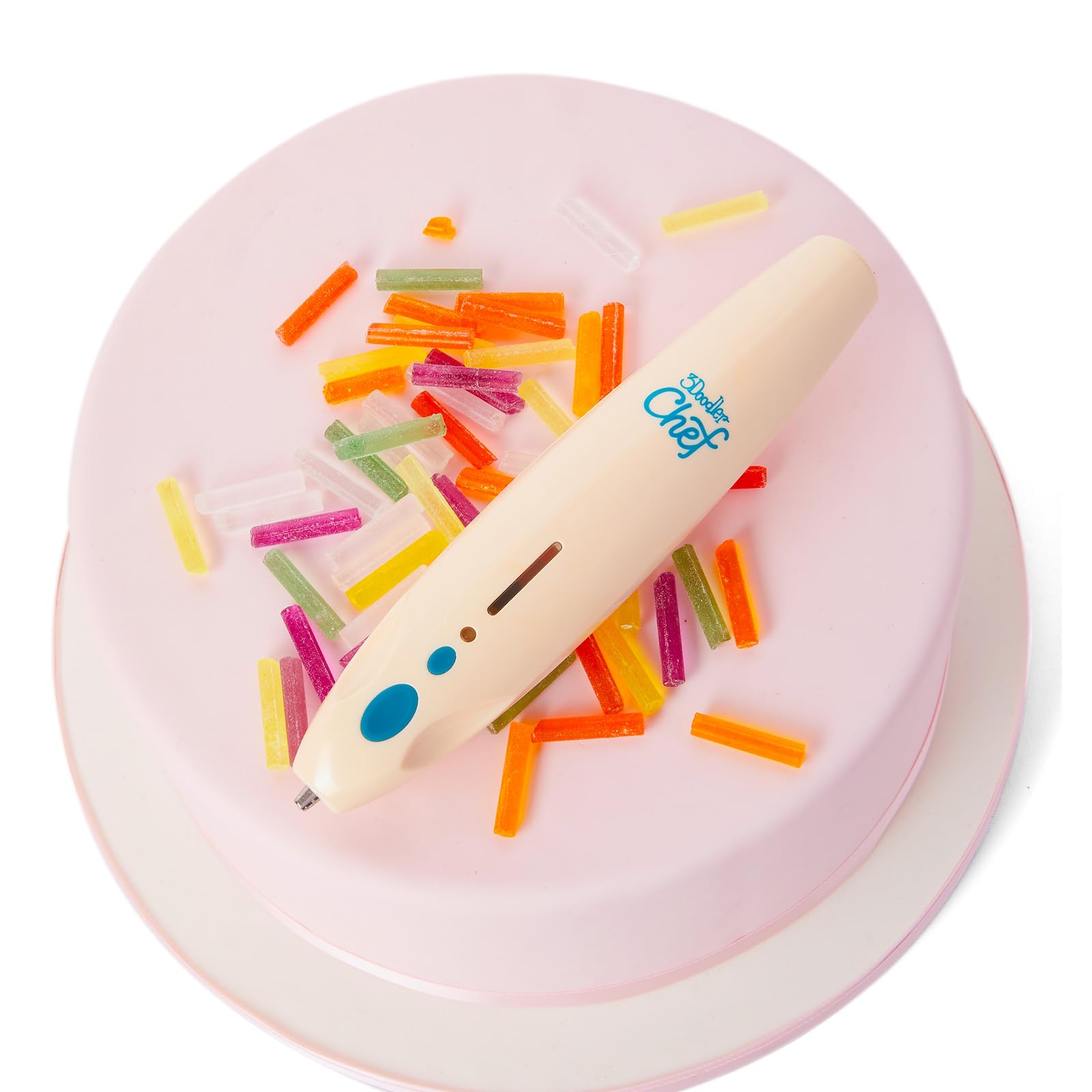 3Doodler Chef 3D Candy Pen Set with Refillable Candy Capsules - Vegan-Friendly 3D Food Printer for Baking, Cake Decorating & Creative Dessert Making