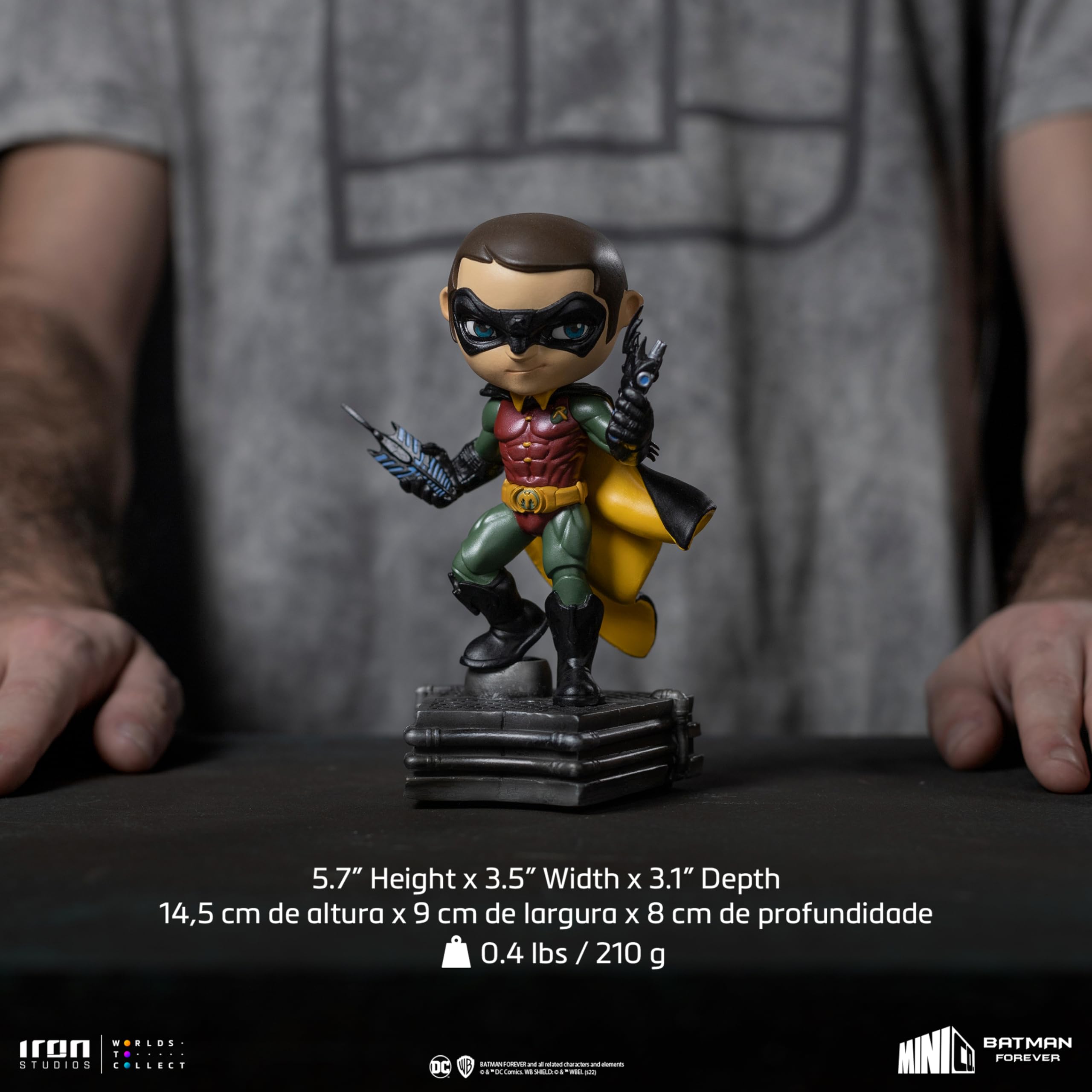 Iron Studios Mini Statue Robin Batman Forever 14cm - Collectible Action Figure for DC Comics Fans, Home Display & Gift Idea