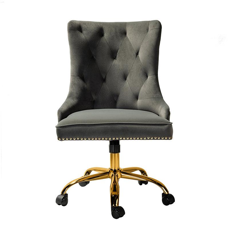 Adega Velvet Adjustable Office Chair - Ergonomic Desk Chair with Lumbar Support for Home Office, Gaming & Workspace - Comfortable Swivel Computer Chair for Long Hours Sitting