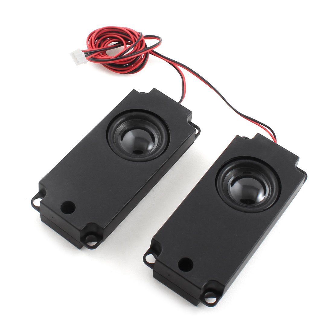 5W 8 Ohm 4-Pin XH Magnetic Speaker Pair - 100mm x 45mm Black Rectangle Audio Loudspeaker for Notebook Tablet PC Repair & DIY Projects - Perfect for Home Theater, Gaming & Multimedia Systems