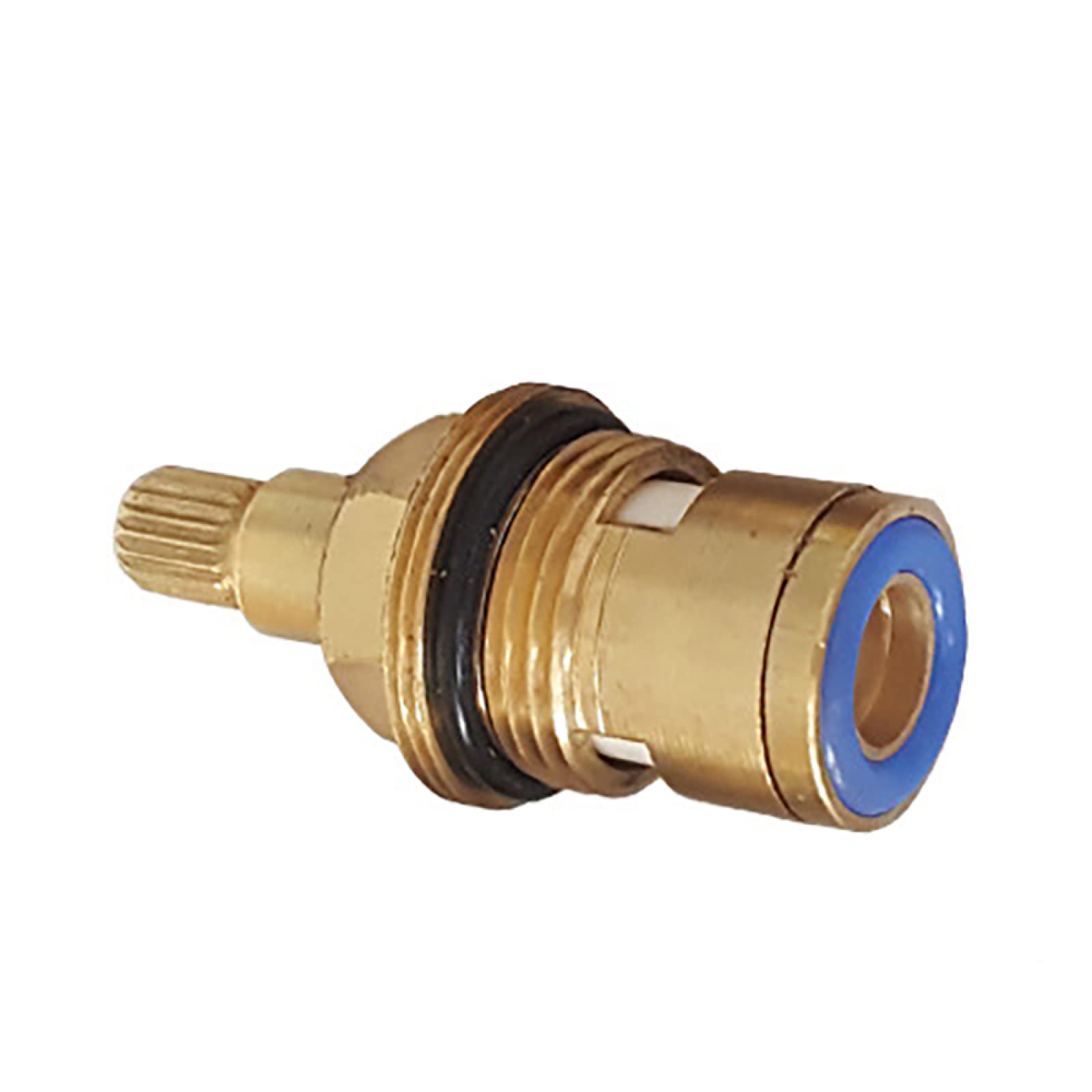 Brass Ceramic Disc Cartridge Tap Valves - Quarter Turn Replacement for Bathroom & Kitchen Faucets (Blue) | Durable & Leak-Proof for Smooth Water Control in Home & Commercial Use