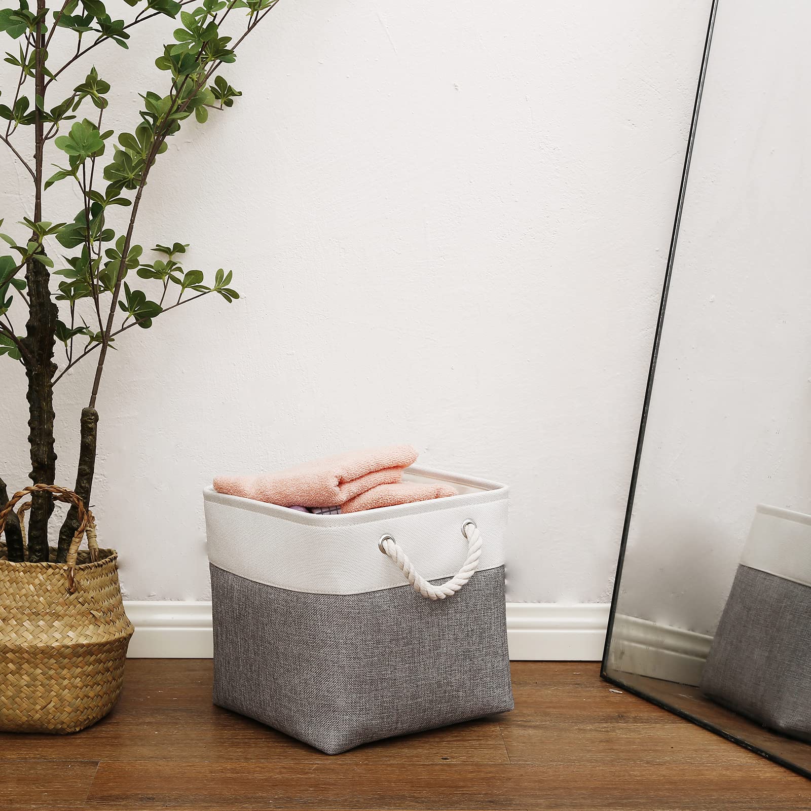 Collapsible Fabric Cube Storage Bins 11