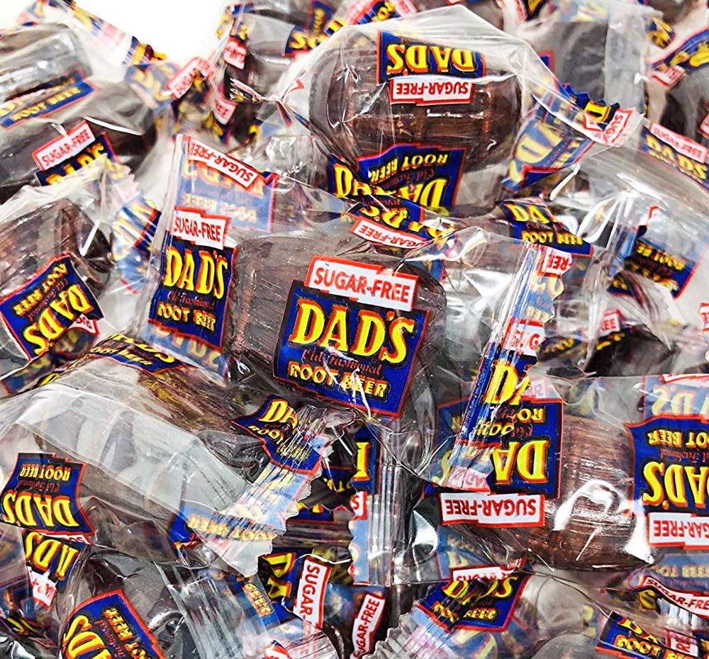Sugar-Free Root Beer Barrels Hard Candy by SweetGourmet | 1 Pound Bulk Zero-Sugar Candy for Diabetics & Keto Diet | Perfect for Parties, Gifts & Movie Nights