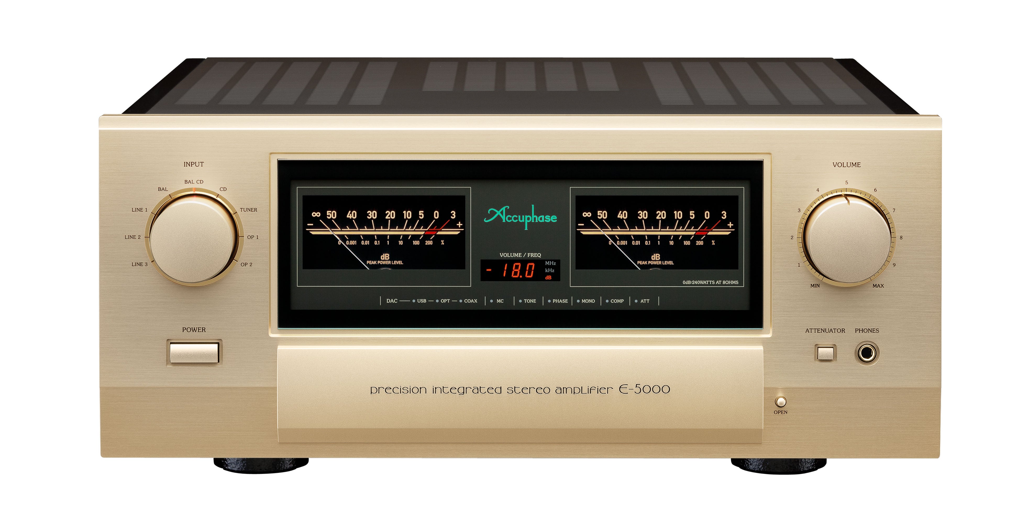 Accuphase E-5000 High-End Class AB Stereo Amplifier - Premium Audio for Home Theater & Hi-Fi Systems