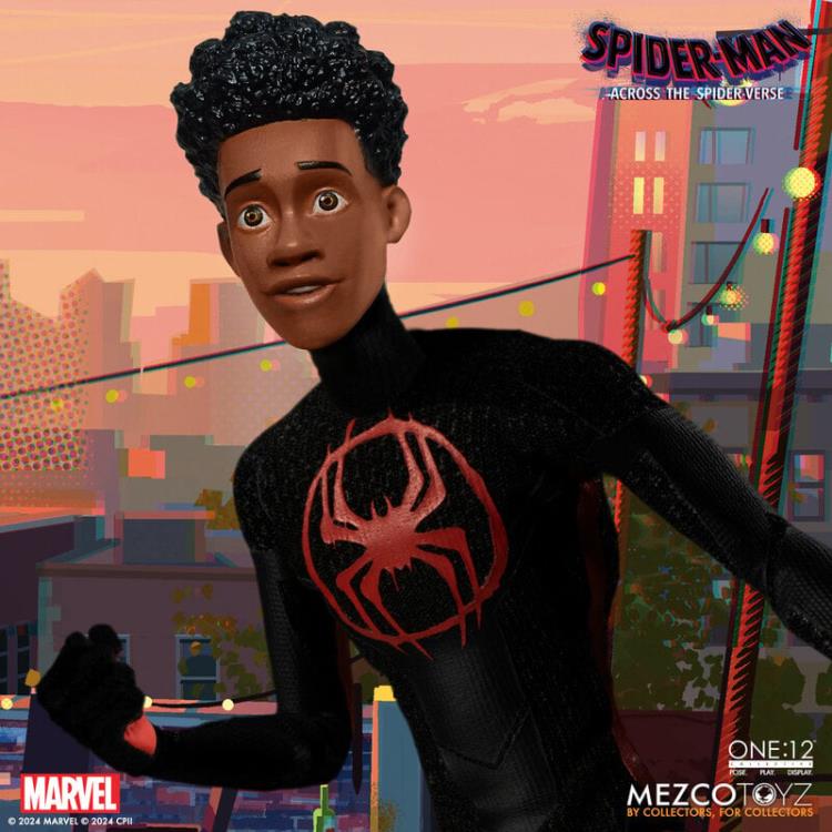 Miles Morales Spider-Man: Across the Spider-Verse One:12 Collective Action Figure - Premium Collectible for Marvel Fans & Movie Lovers - Perfect for Display, Gifts, and Comic Book Collections